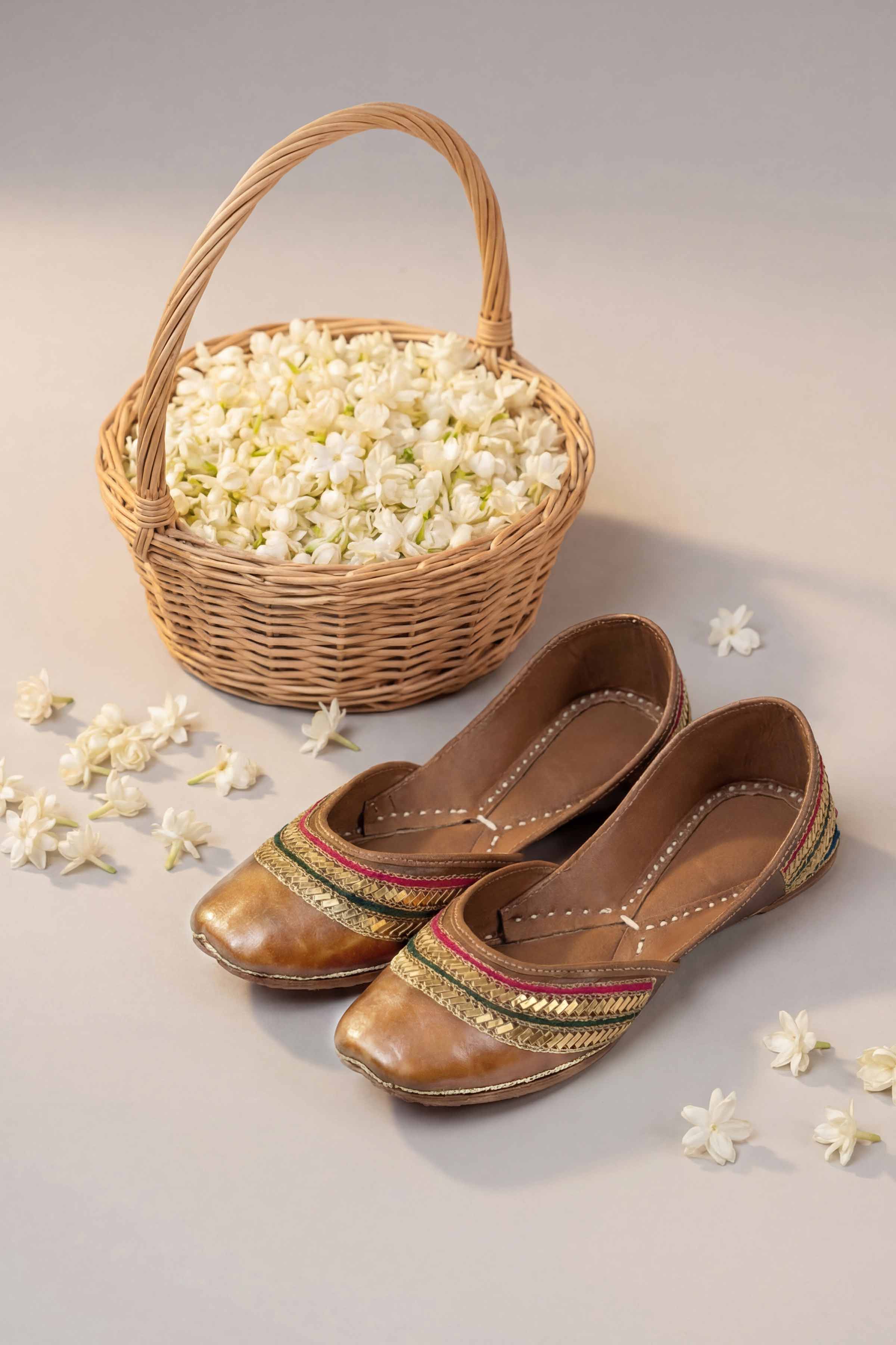 Light Brown Khussa-1596933713 Women - Fashion Collection | Nishat | Shop Online