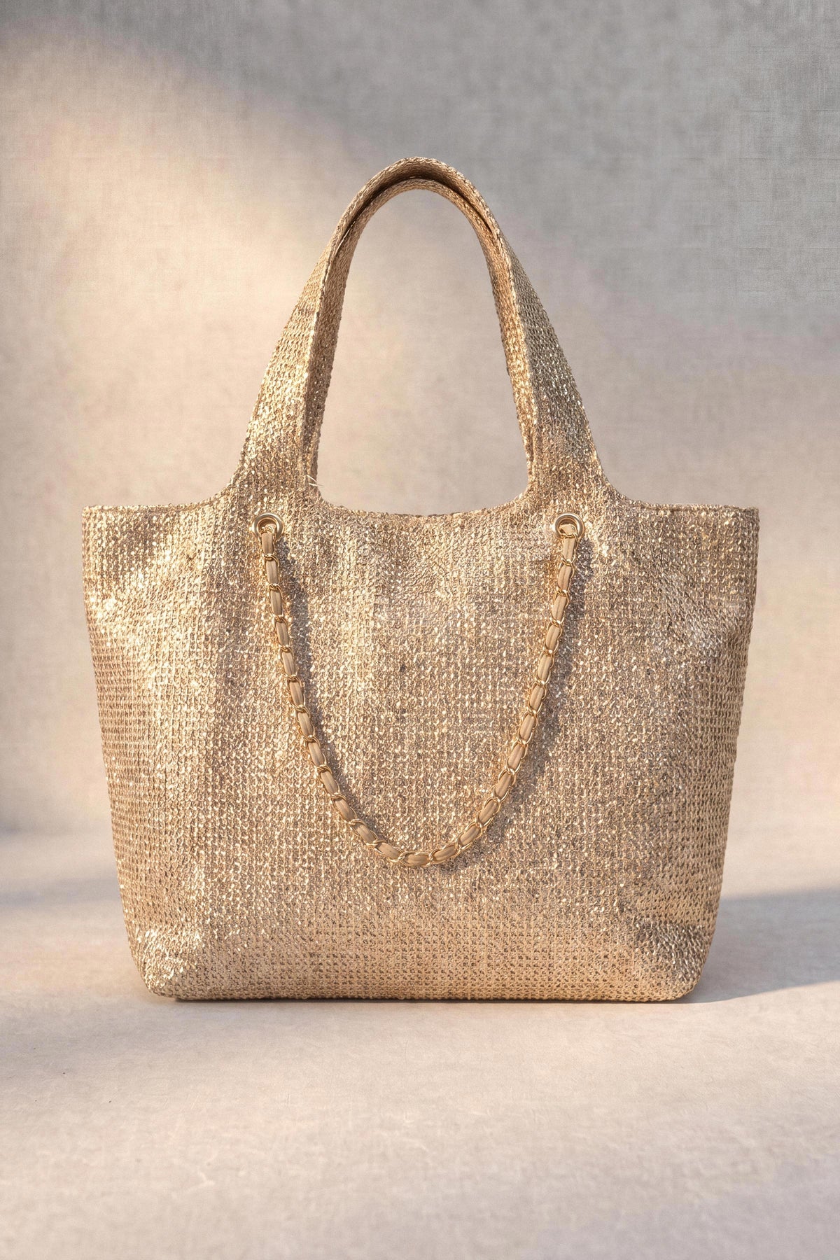 Gold Tote Bag-1716782119