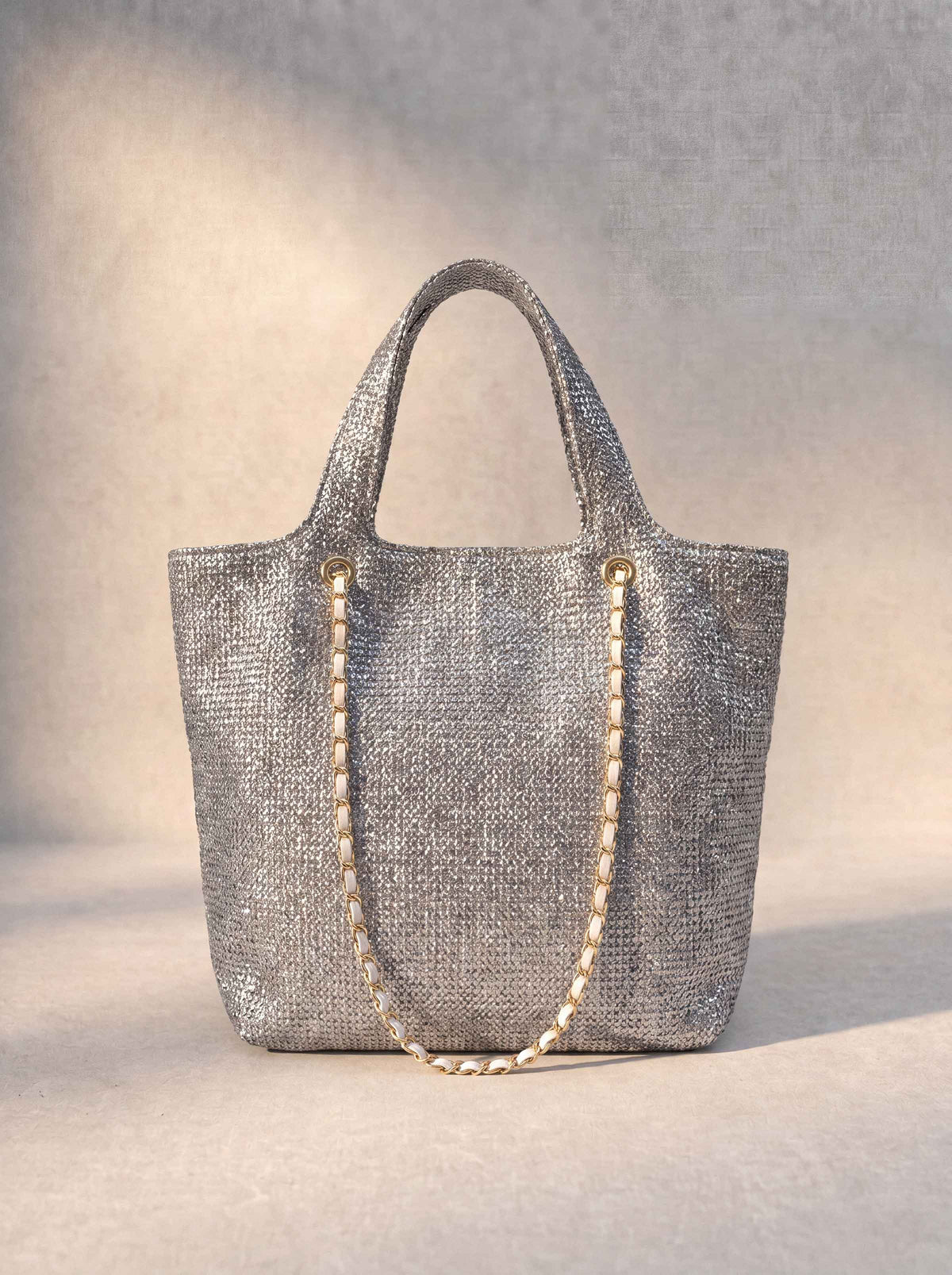Silver Tote Bag-1716782120 - for Women - Bag Collection | Nishat | Shop Online