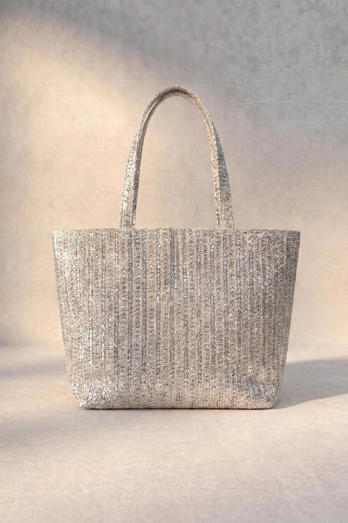 Silver Tote Bag-1716792120