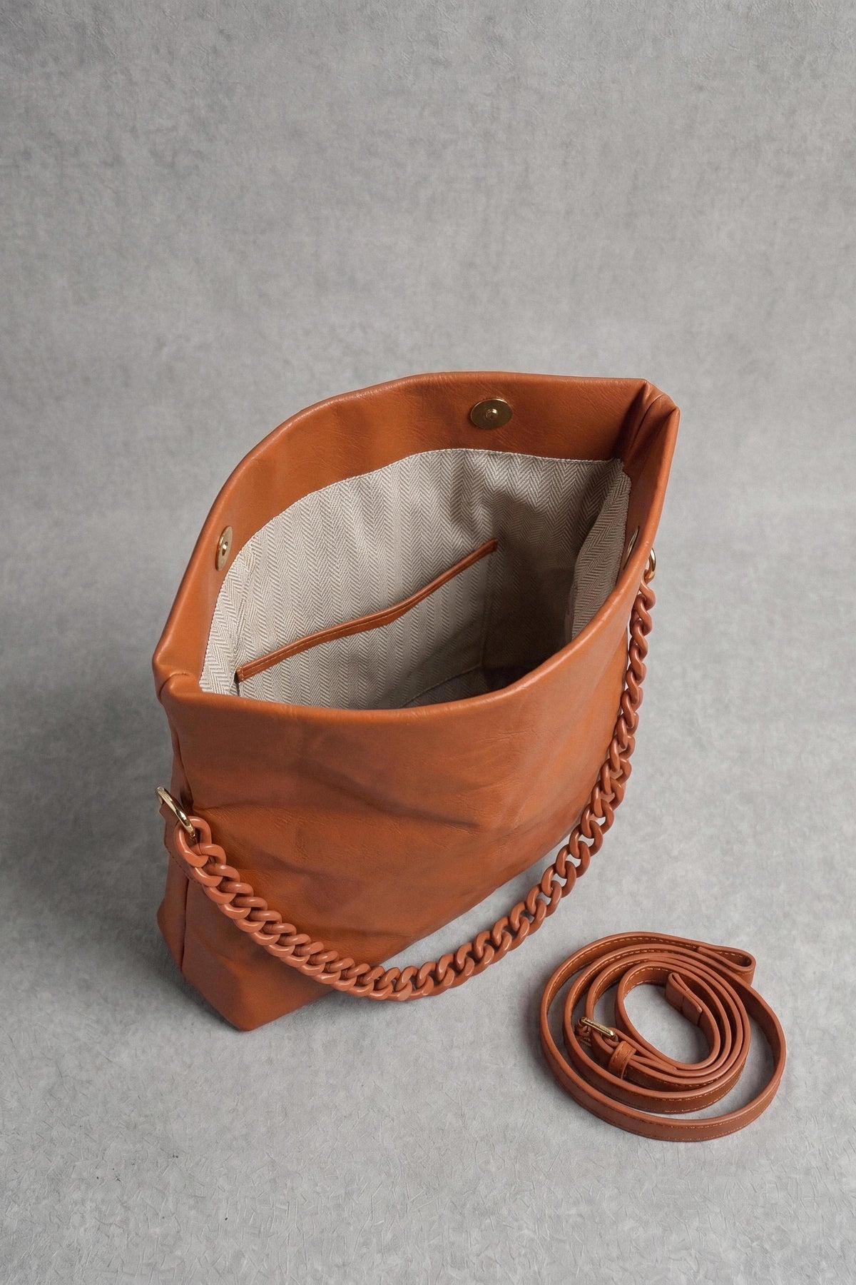 Brown Shoulder Bag-1716862113