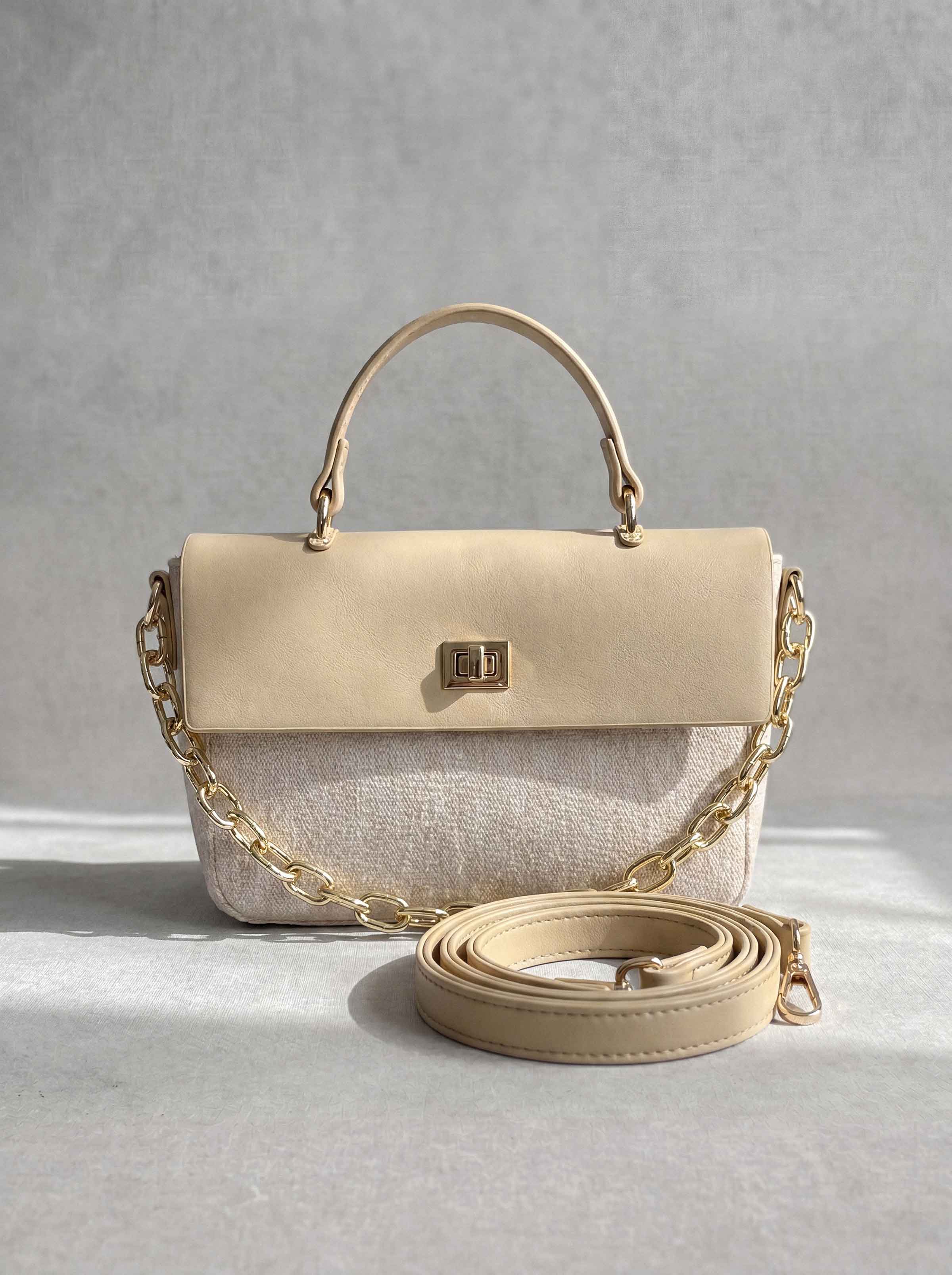 Beige Hand Bag-1716932118 - for Women - Bag Collection | Nishat | Shop Online