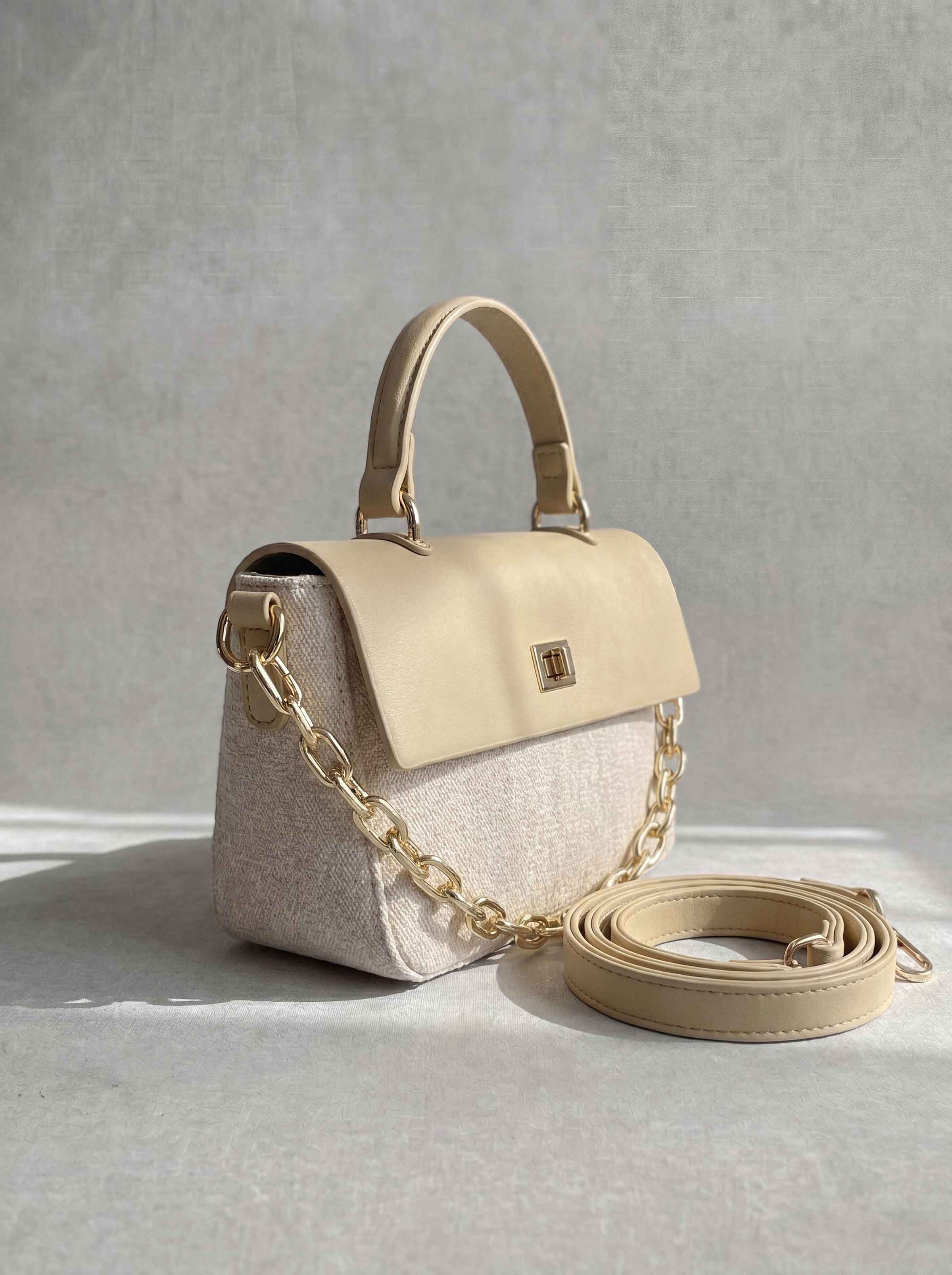 Beige Hand Bag-1716932118 - for Women - Bag Collection | Nishat | Shop Online