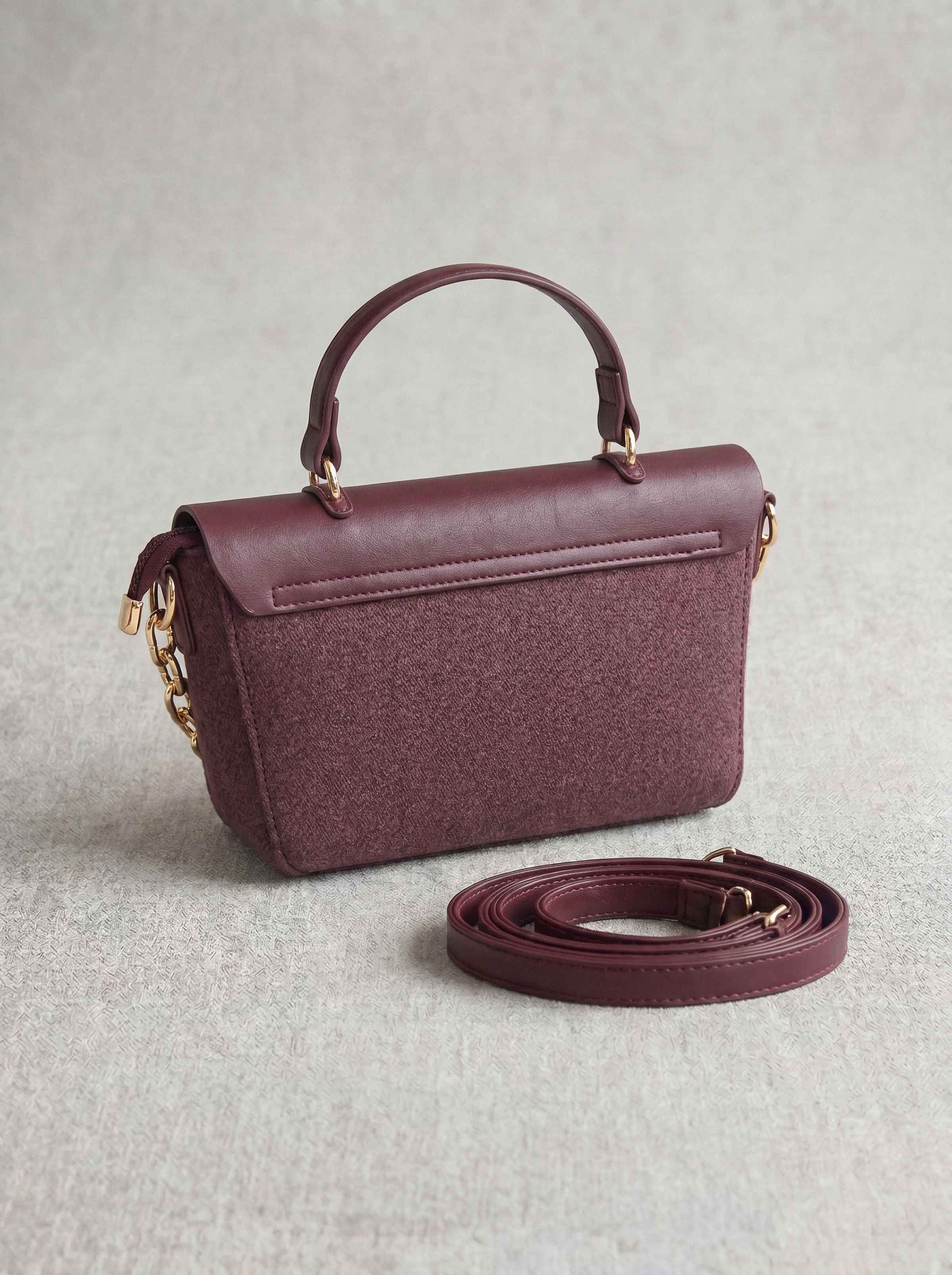 Maroon Hand Bag-1716932122 - for Women - Bag Collection | Nishat | Shop Online