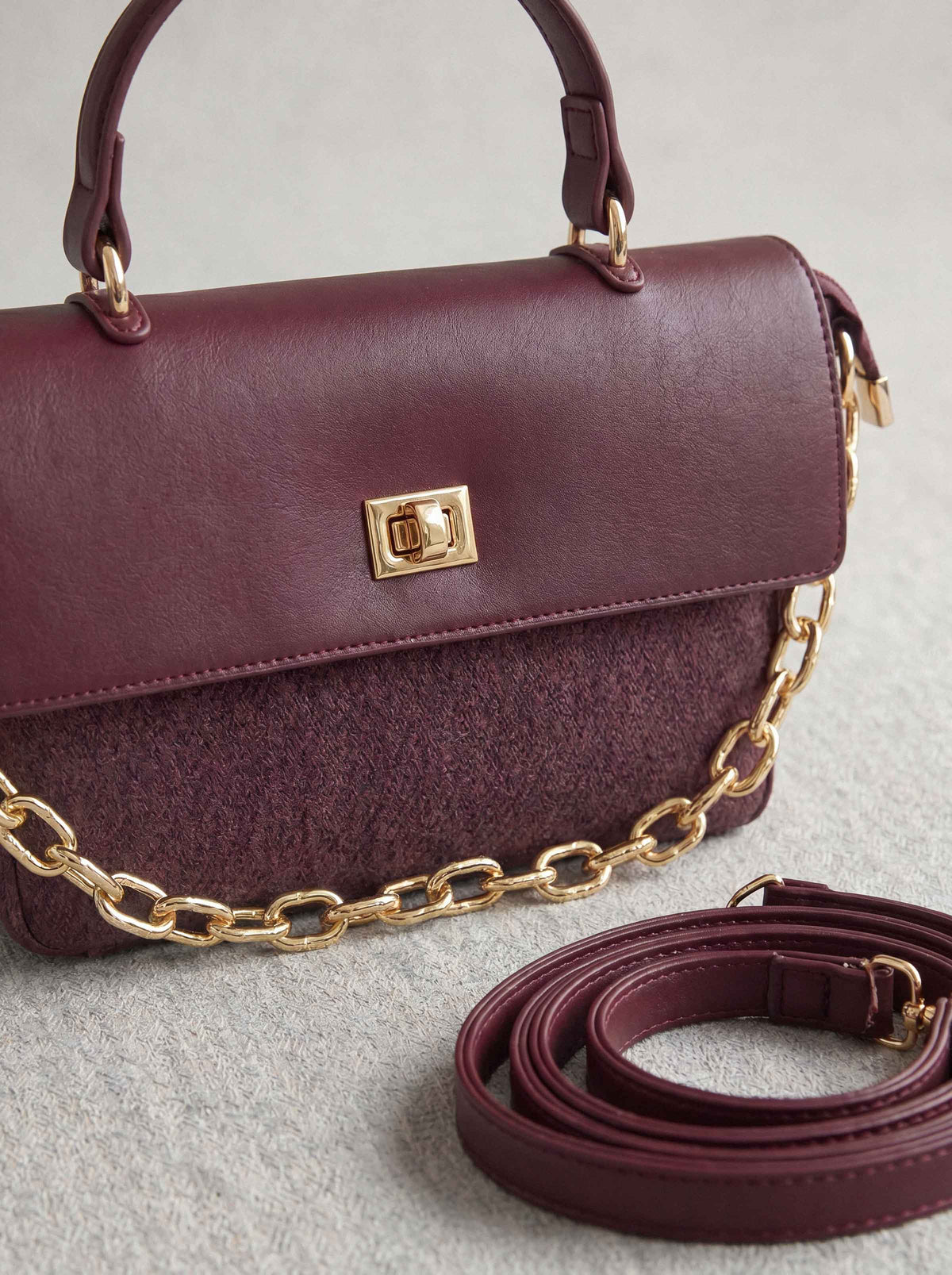 Maroon Hand Bag-1716932122 - for Women - Bag Collection | Nishat | Shop Online