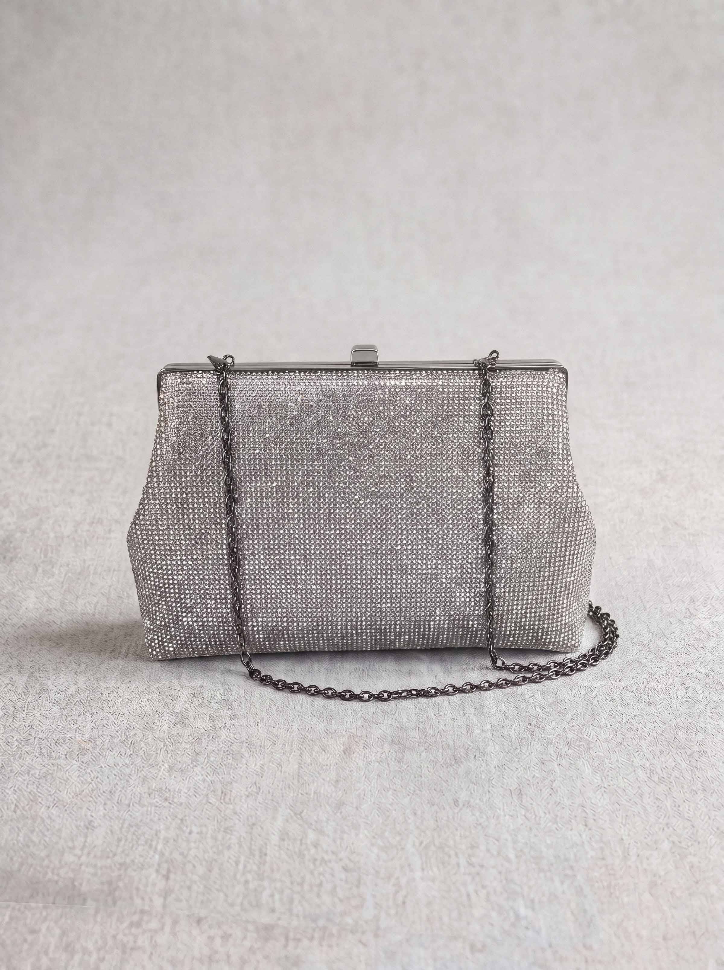 Silver Clutch-1716952120 - for Women - Bag Collection | Nishat | Shop Online