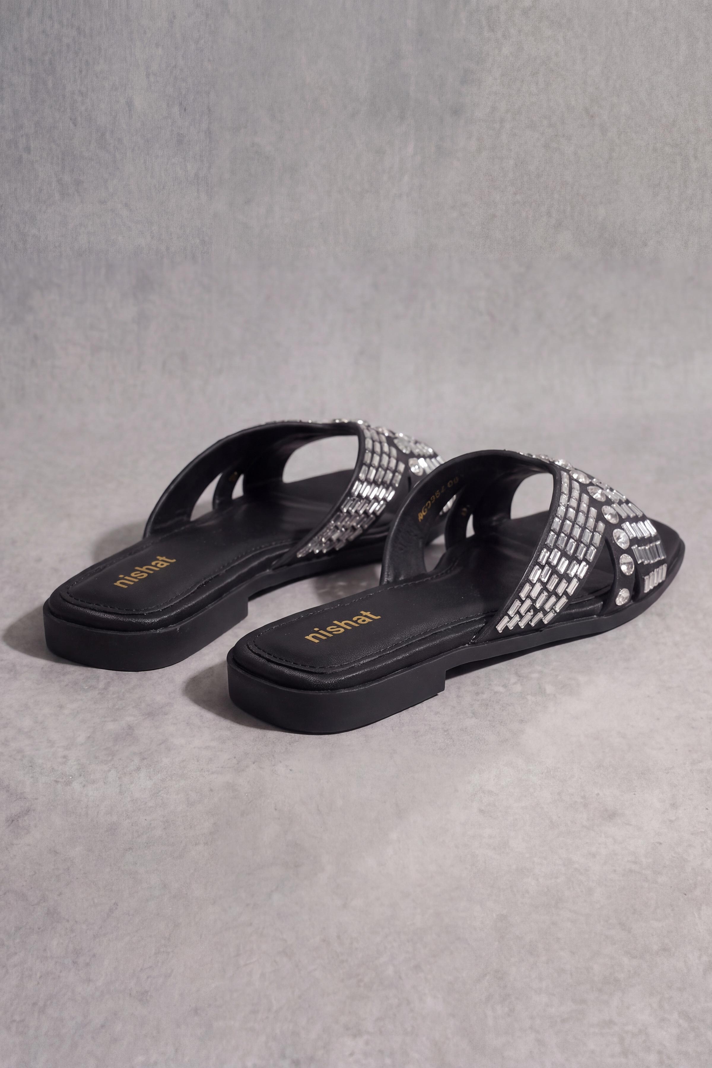 Black Chappal-1717282903 - for Women - Shoes Collection | Nishat | Shop Online