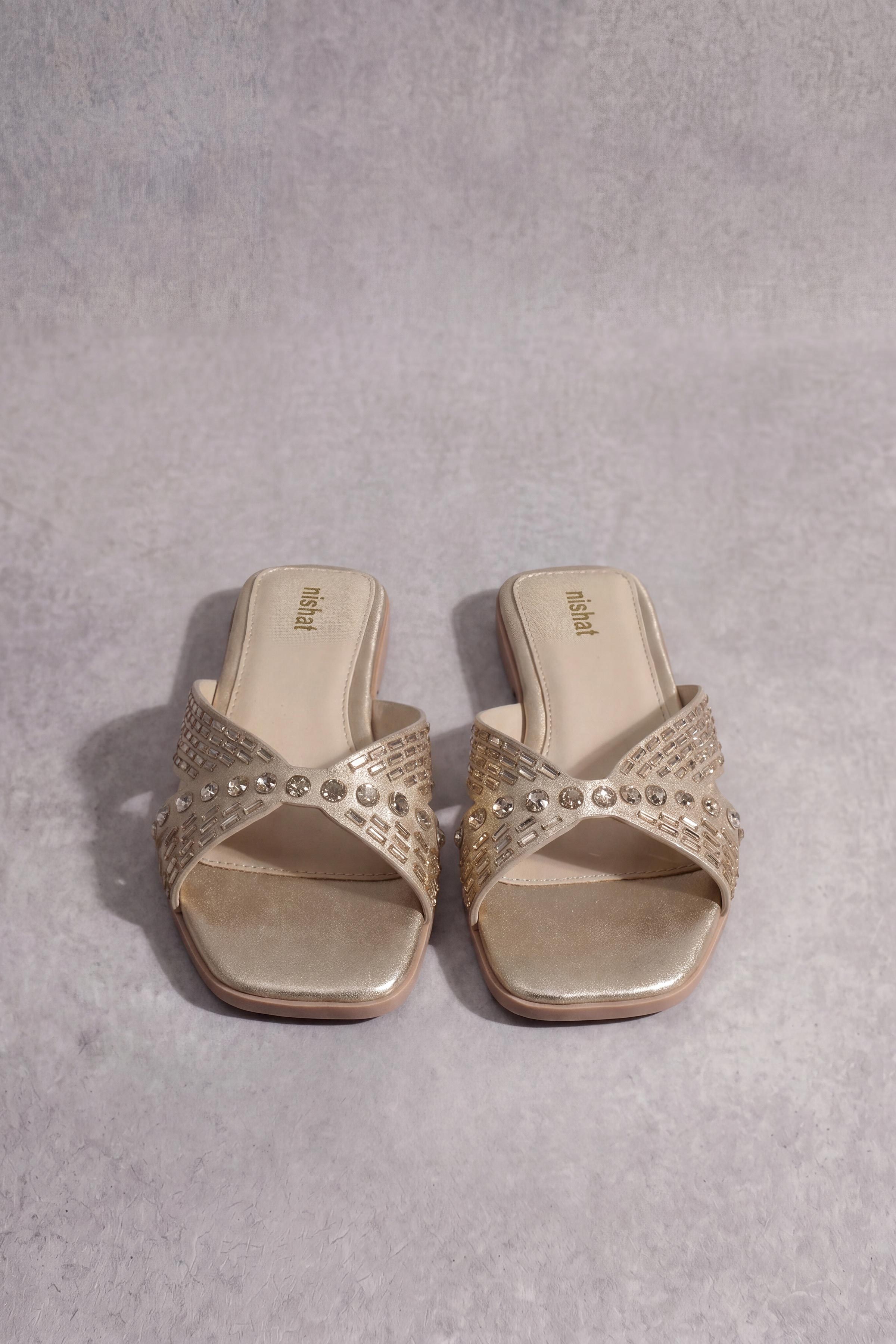 Beige Chappal-1717282918 - for Women - Shoes Collection | Nishat | Shop Online