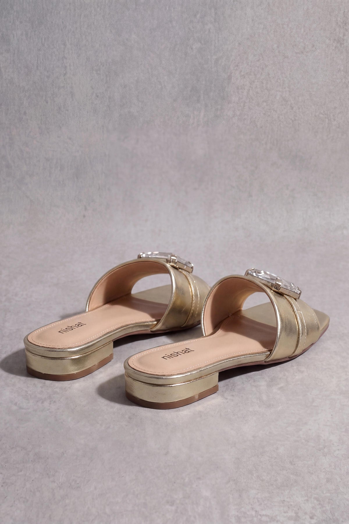 Gold Chappal-1717312919 - for Women - Shoes Collection | Nishat | Shop Online