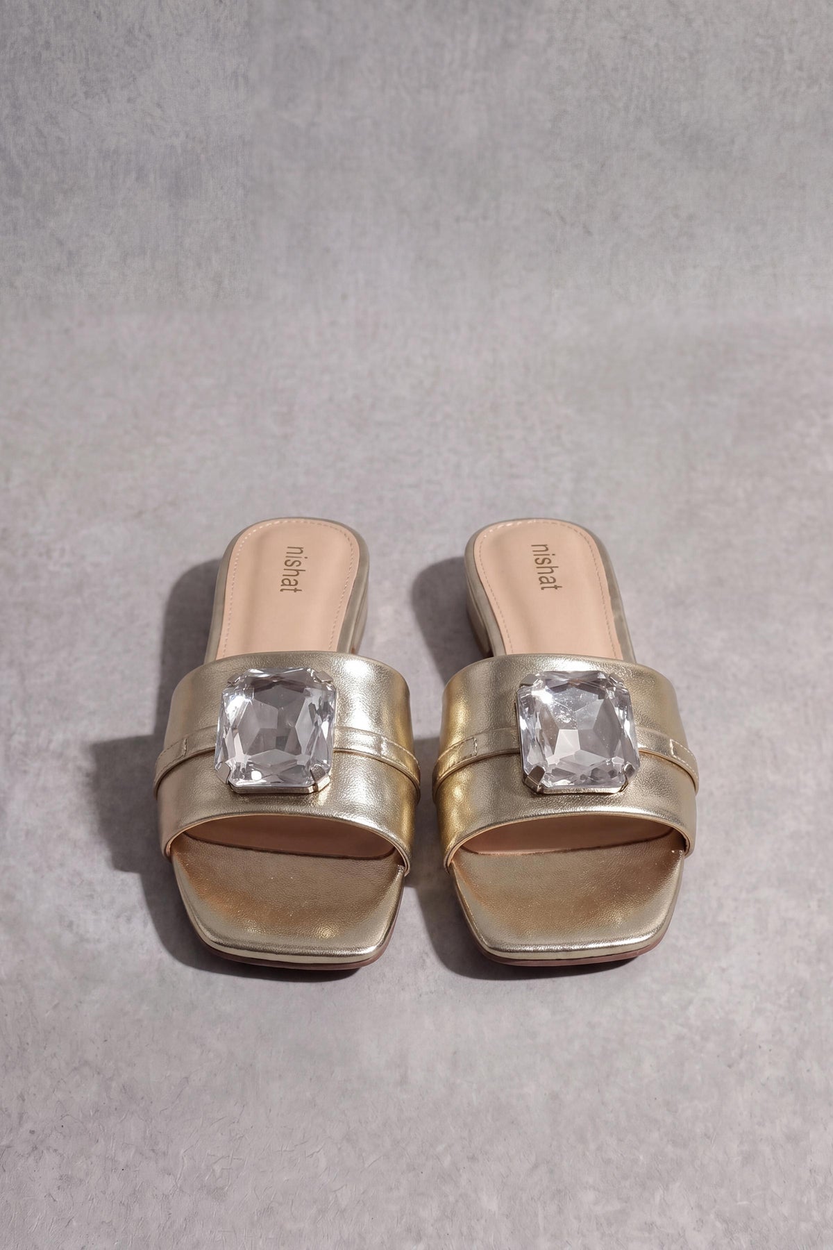 Gold Chappal-1717312919 - for Women - Shoes Collection | Nishat | Shop Online