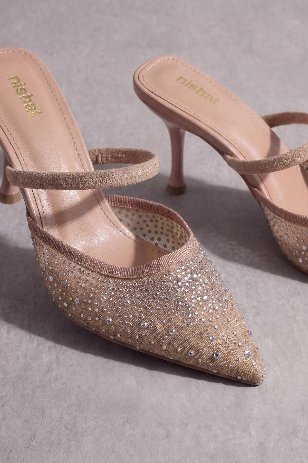Khaki Pumps Heels-1717322930 - for Women - Shoes Collection | Nishat | Shop Online
