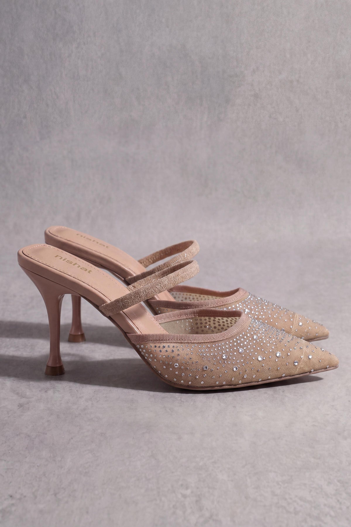 Khaki Pumps Heels-1717322930 - for Women - Shoes Collection | Nishat | Shop Online