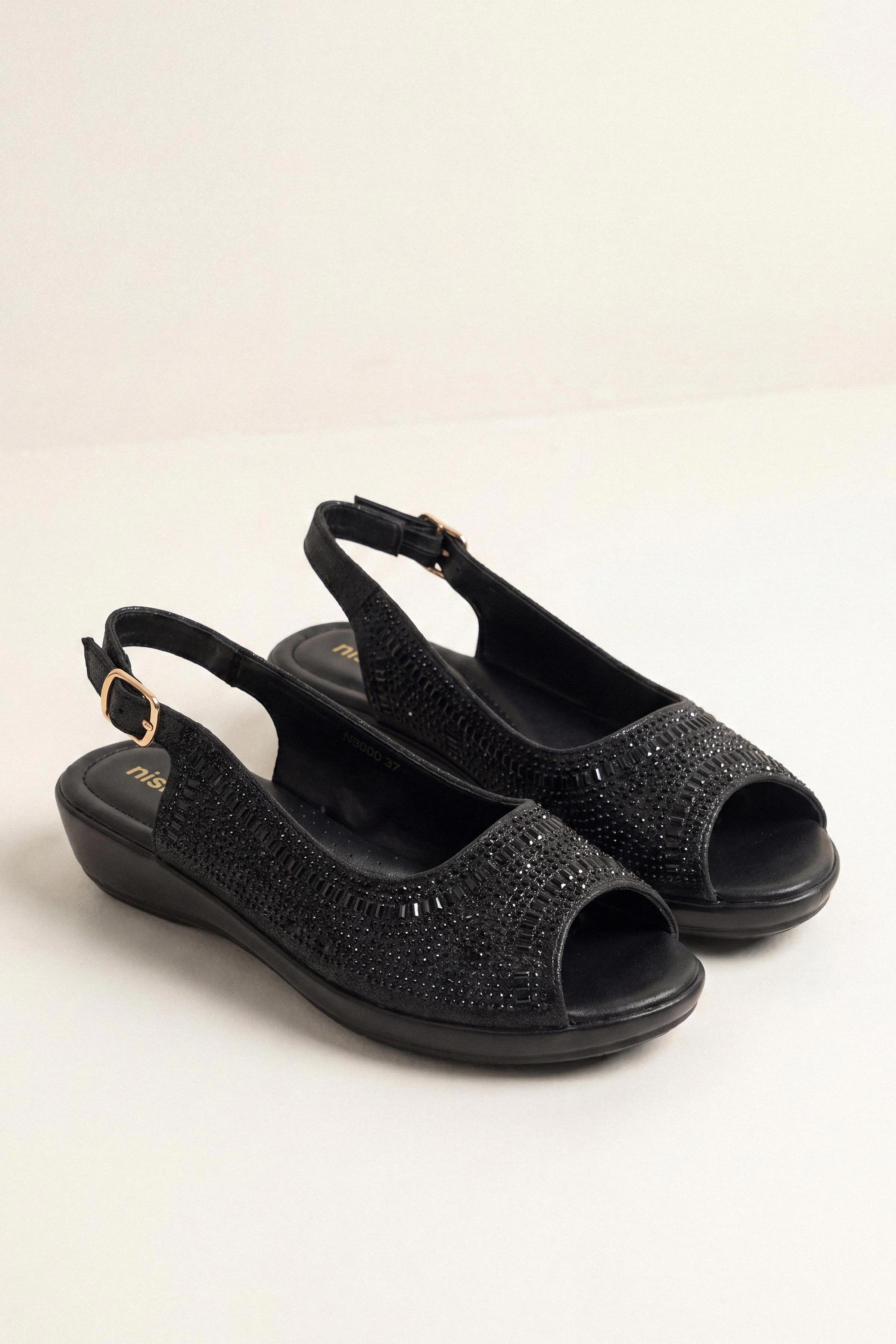 Black Sandals-1717352903 - for Women - Shoes Collection | Nishat | Shop Online