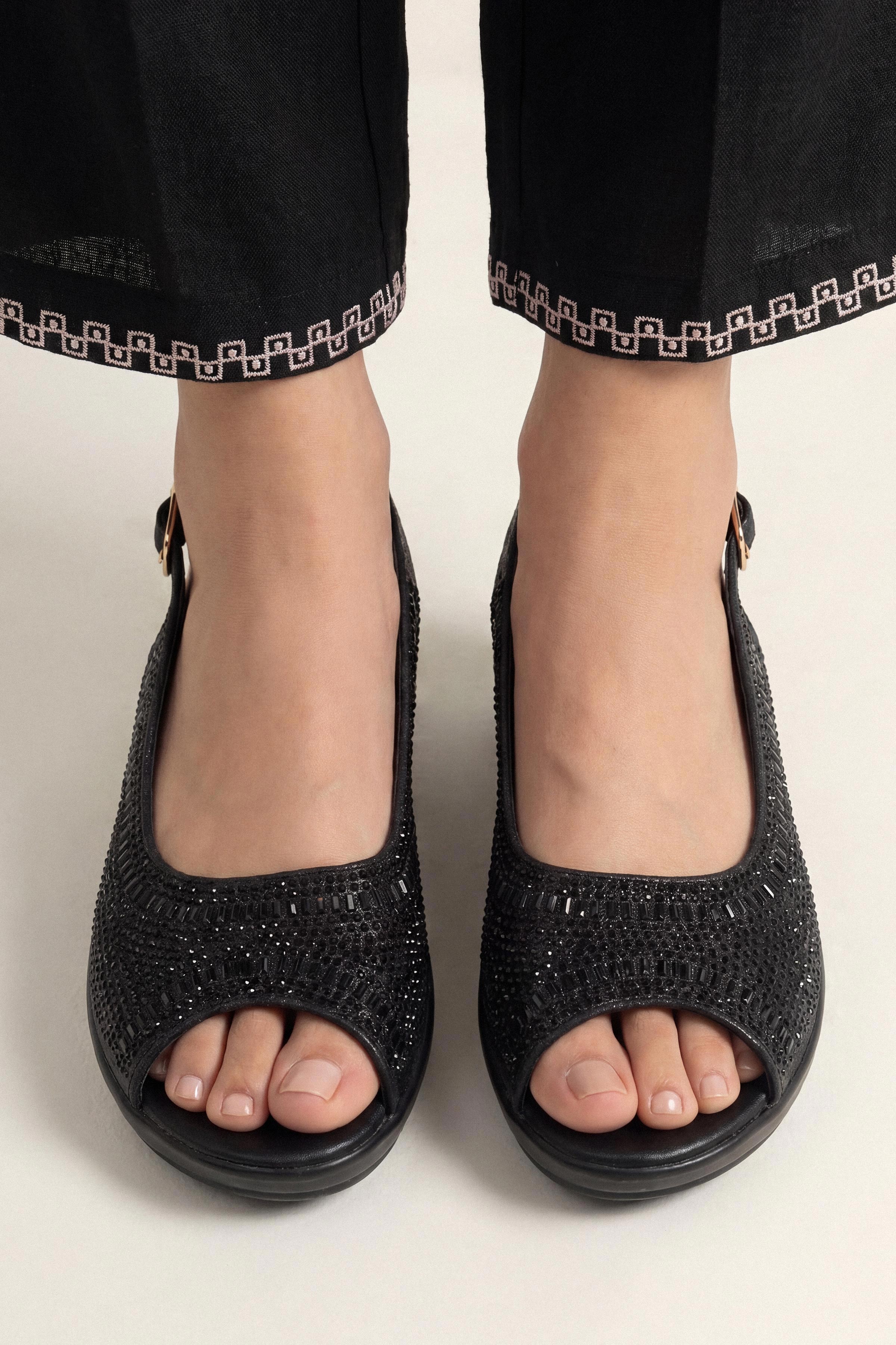 Black Sandals-1717352903 - for Women - Shoes Collection | Nishat | Shop Online