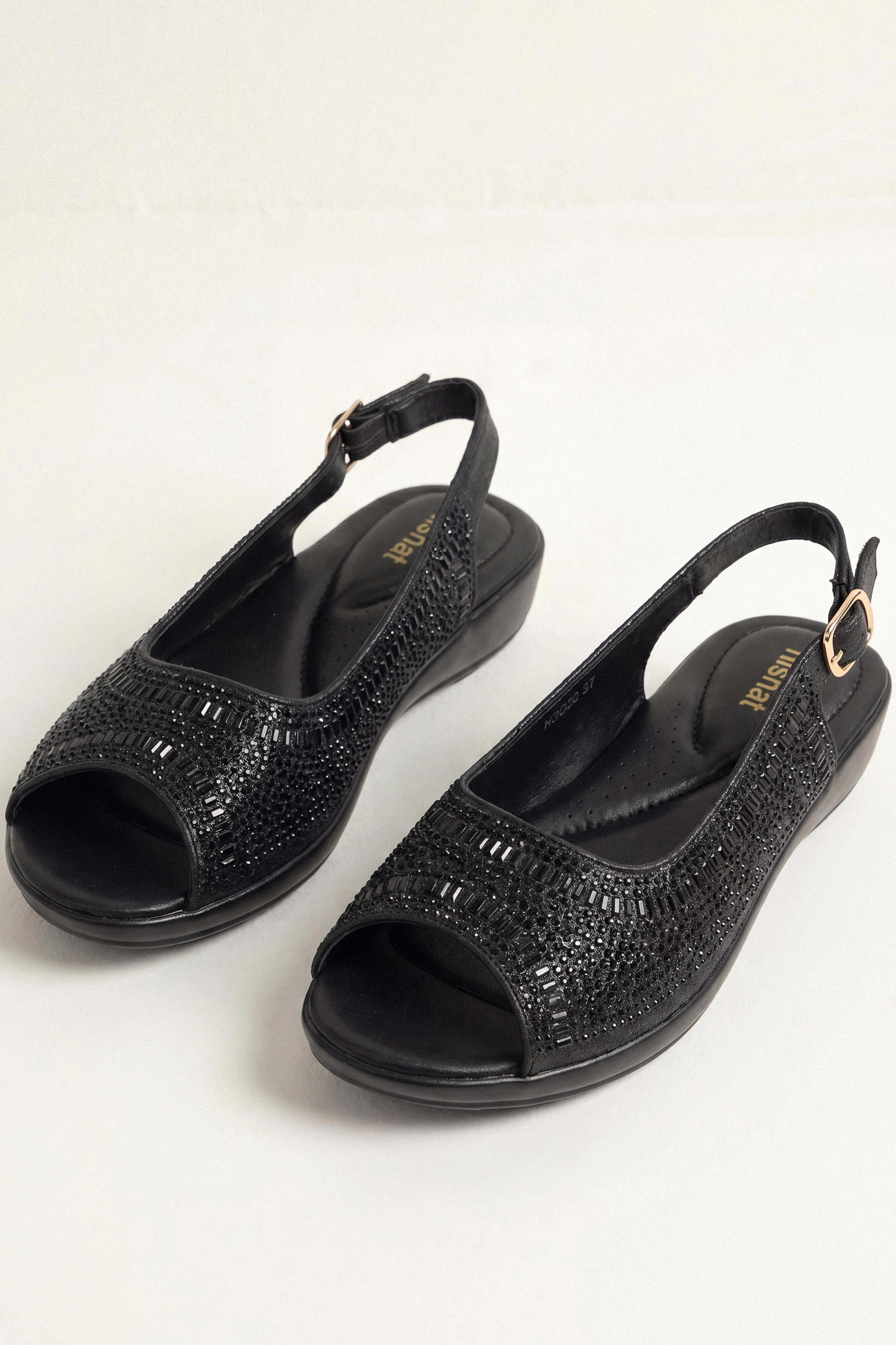 Black Sandals-1717352903 - for Women - Shoes Collection | Nishat | Shop Online