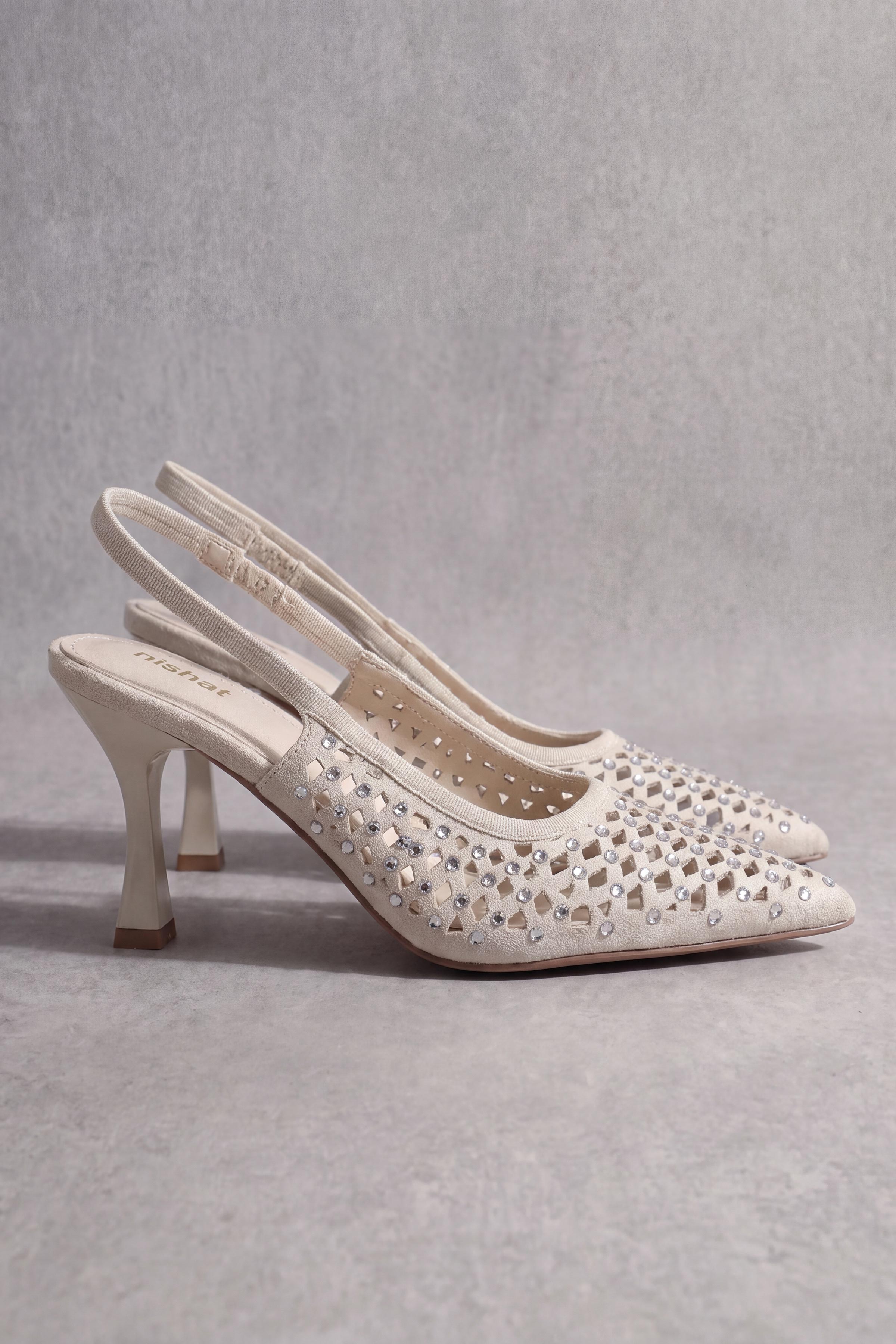 Beige Pumps Heels-1717382918 - for Women - Shoes Collection | Nishat | Shop Online