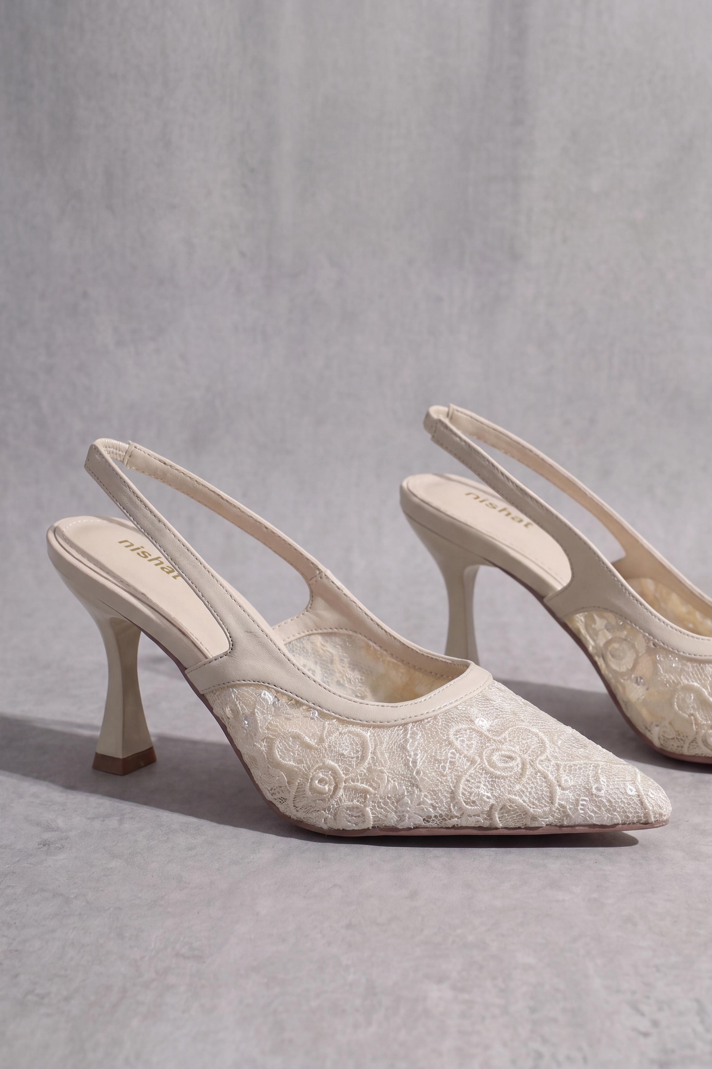 White Pumps Heels-1717432912 - for Women - Shoes Collection | Nishat | Shop Online