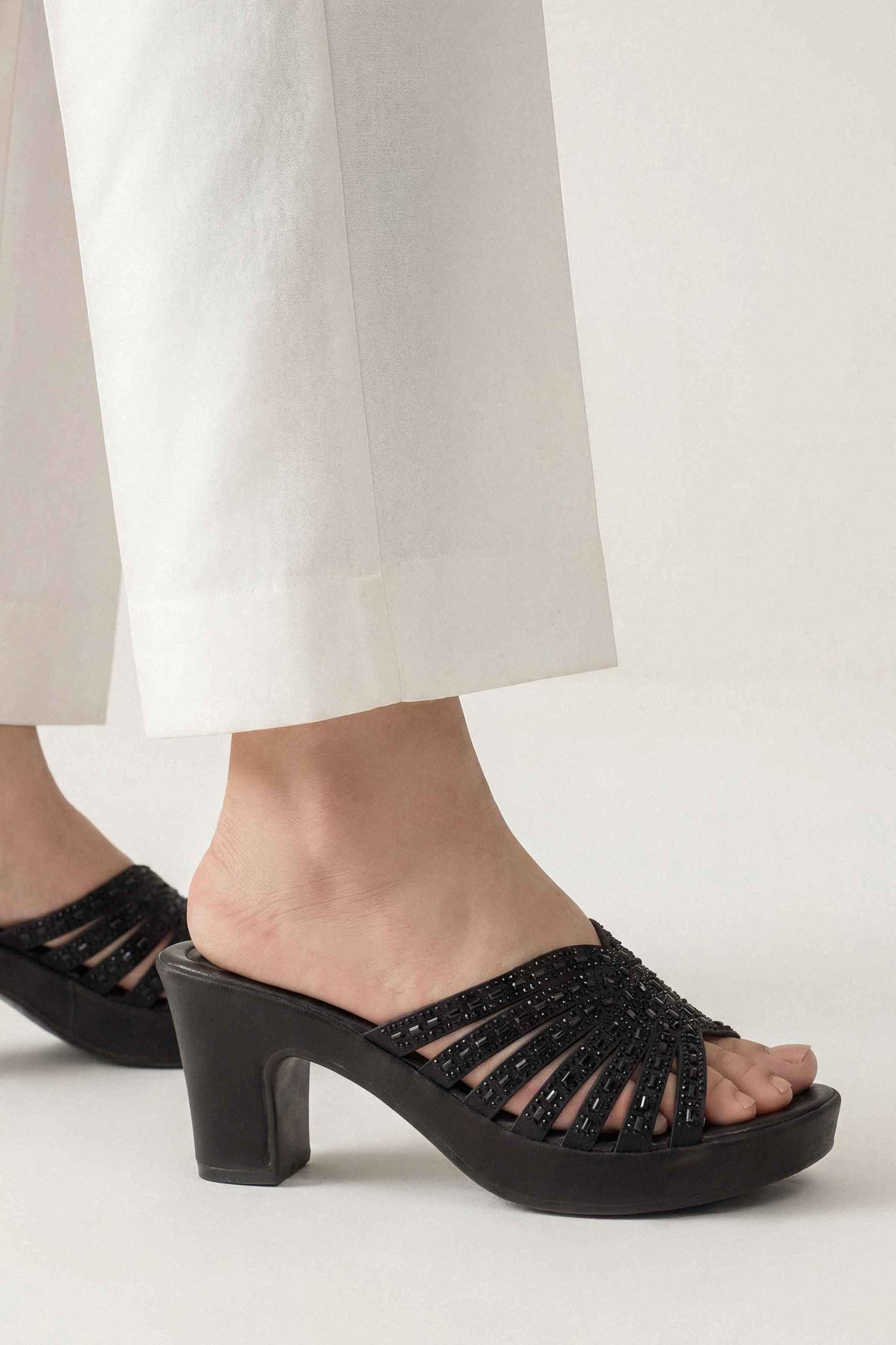 Black Block Heels-1717492903