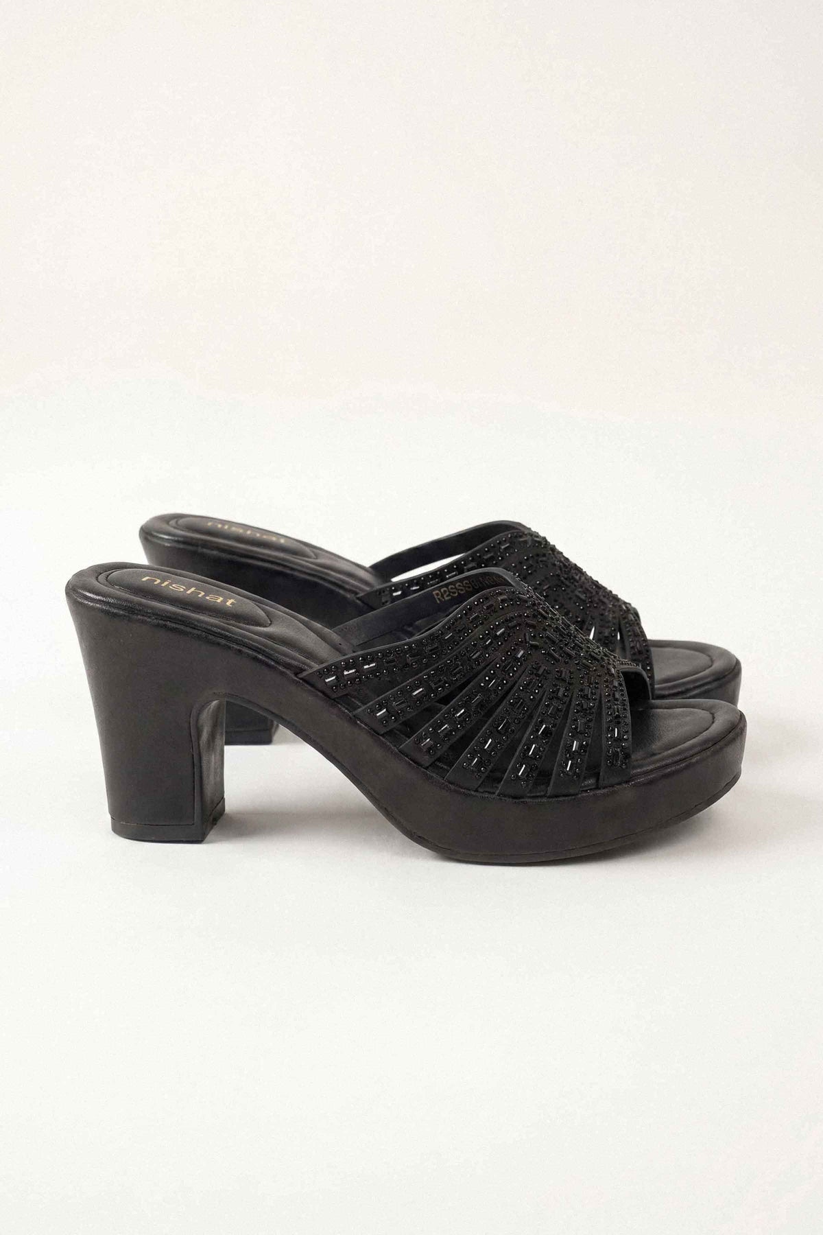 Black Block Heels-1717492903