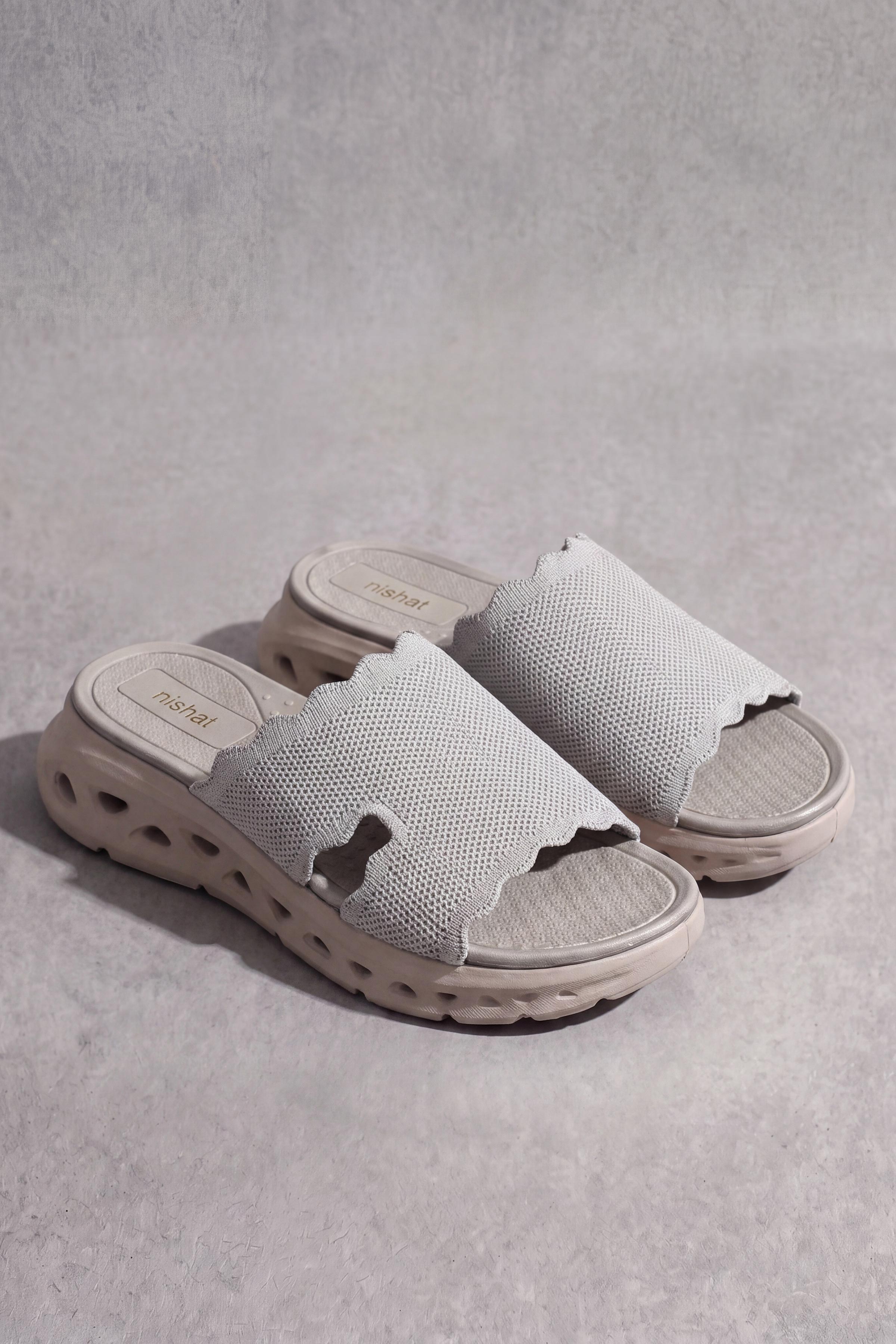 Grey Chappal-1717662911 - for Women - Shoes Collection | Nishat | Shop Online