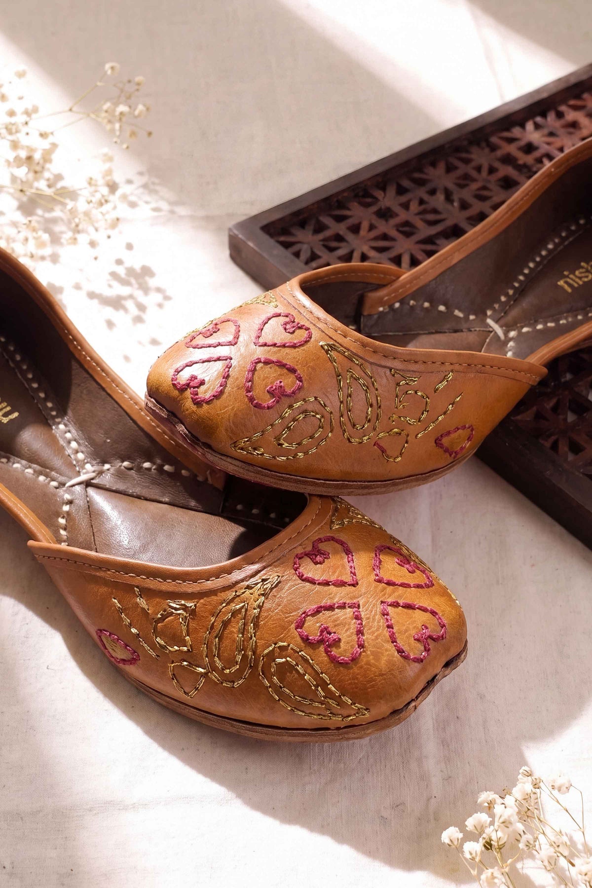 Light Brown Khussa-1718233713 - for Women - Shoes Collection | Nishat | Shop Online