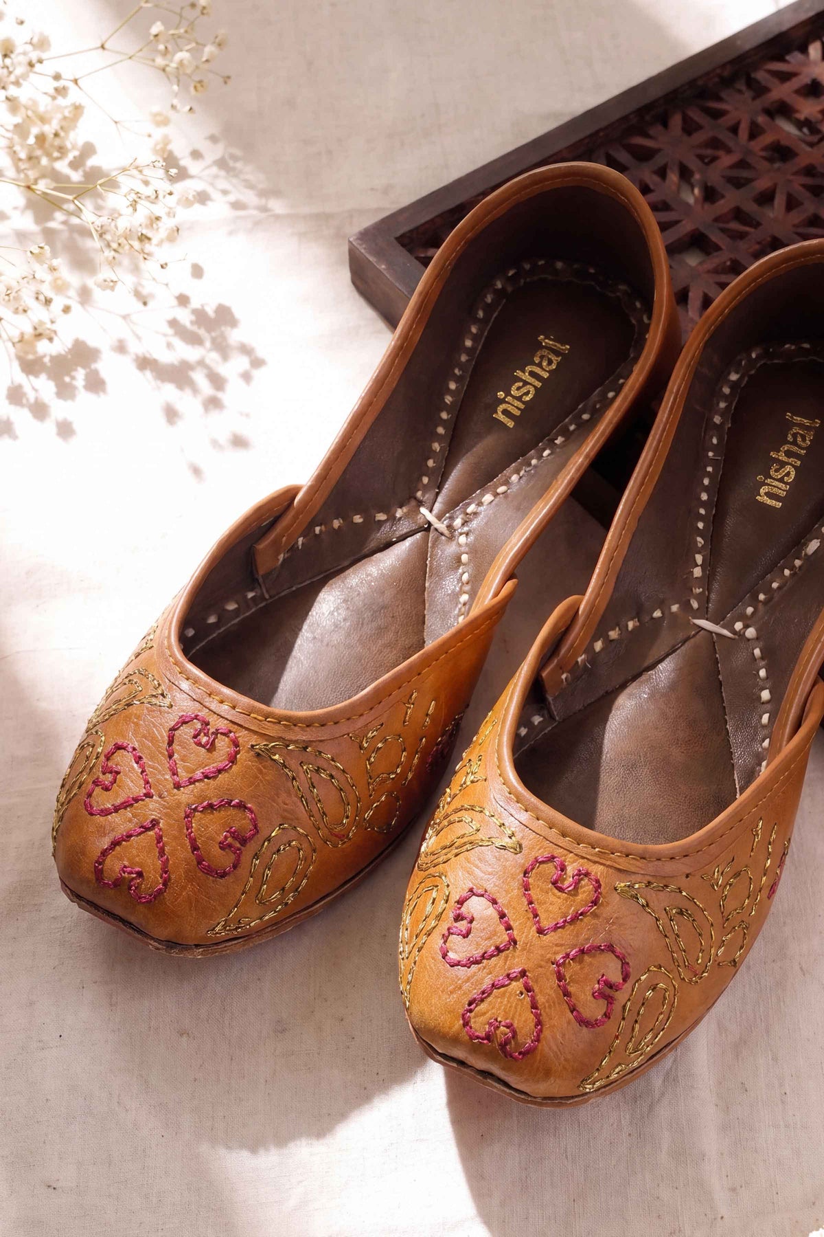 Light Brown Khussa-1718233713 - for Women - Shoes Collection | Nishat | Shop Online