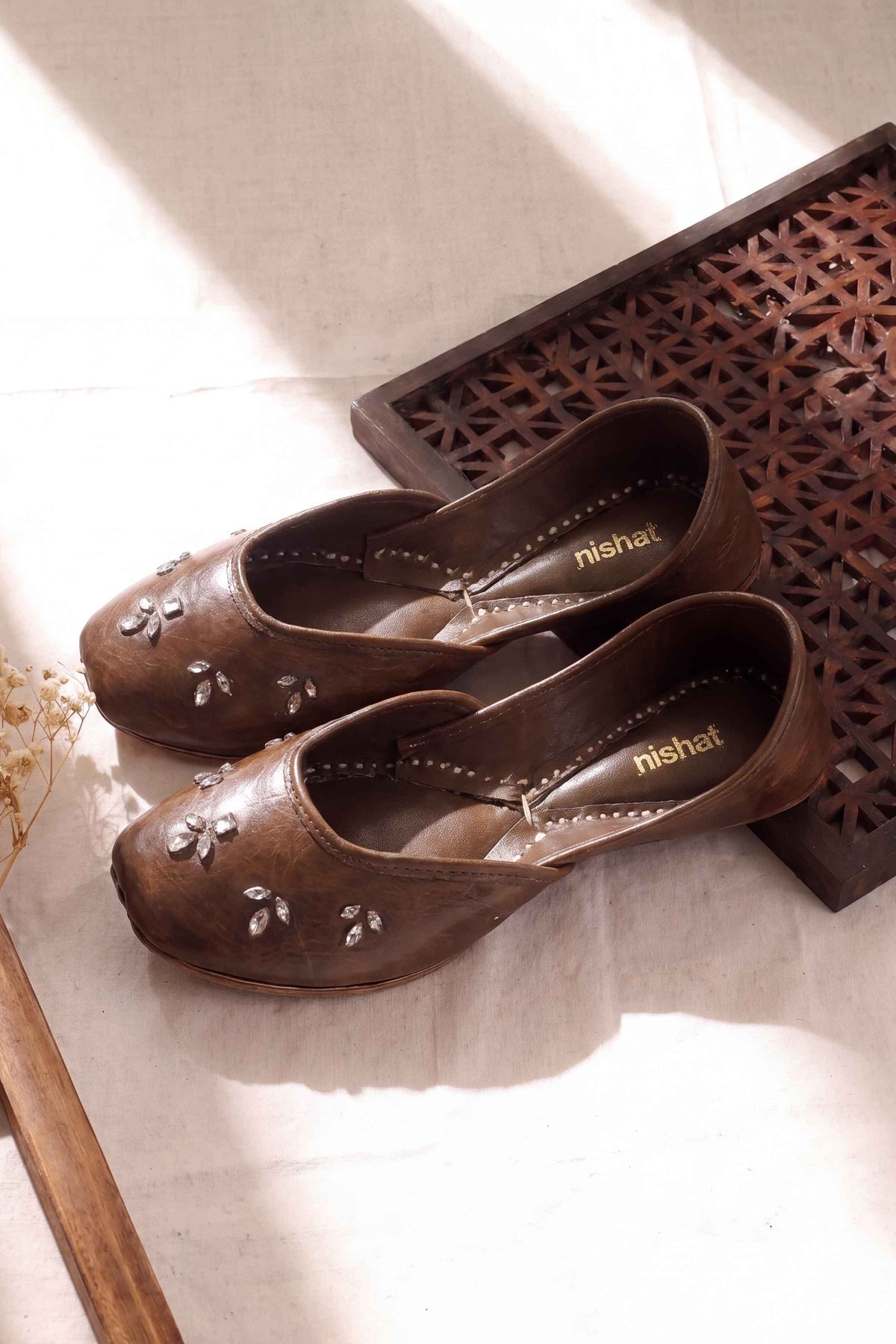 Brown Khussa-1718263713 - for Women - Shoes Collection | Nishat | Shop Online