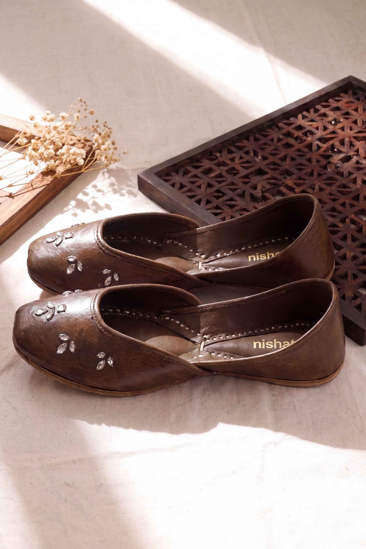 Brown Khussa-1718263713 - for Women - Shoes Collection | Nishat | Shop Online