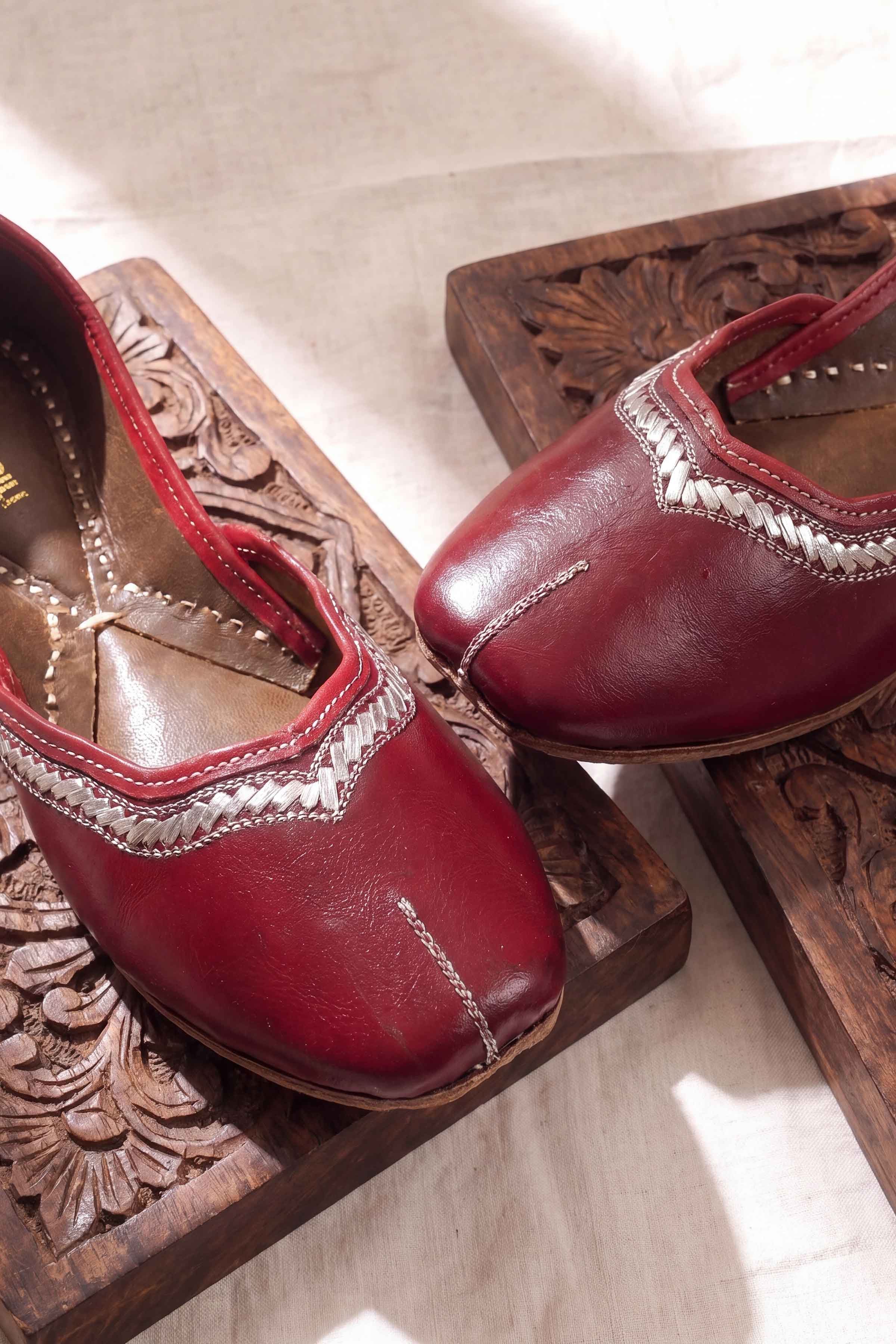 Red Khussa-1718323701 - for Women - Shoes Collection | Nishat | Shop Online