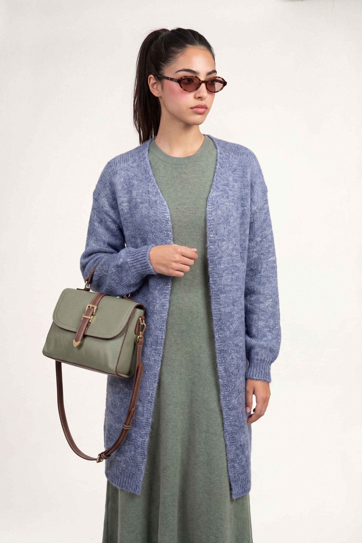 Blue Long Sweater-1719000108 for Women – Long Sweaters Collection | Nishat | Shop Online