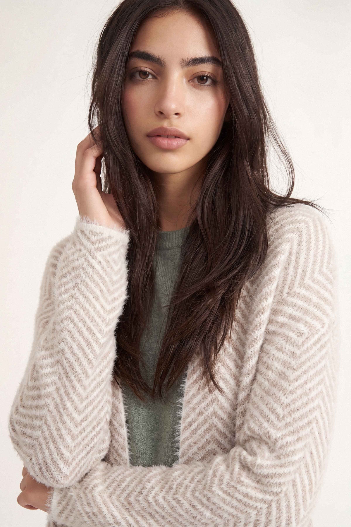 Beige Long Sweater-1719030118 for Women – Long Sweaters Collection | Nishat | Shop Online