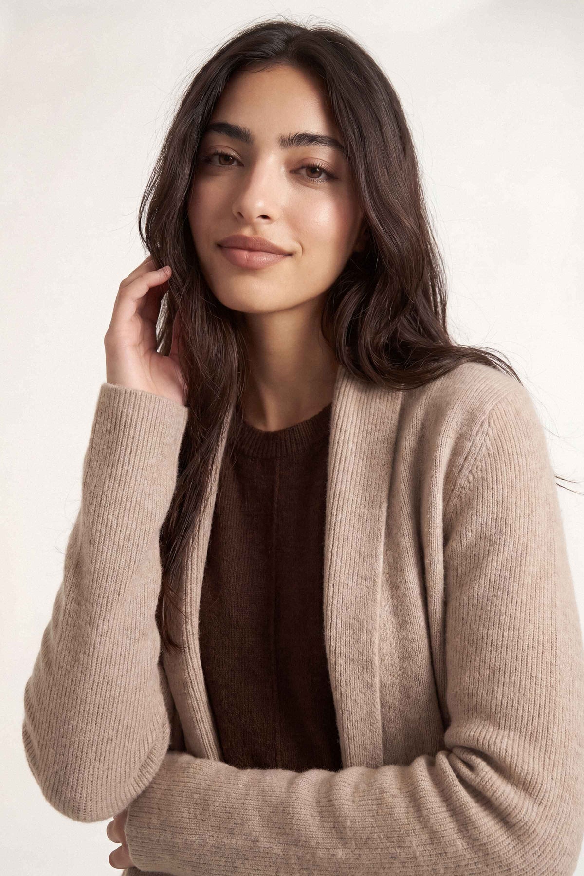 Light Beige Long Sweater-1719050118 for Women – Long Sweaters Collection | Nishat | Shop Online