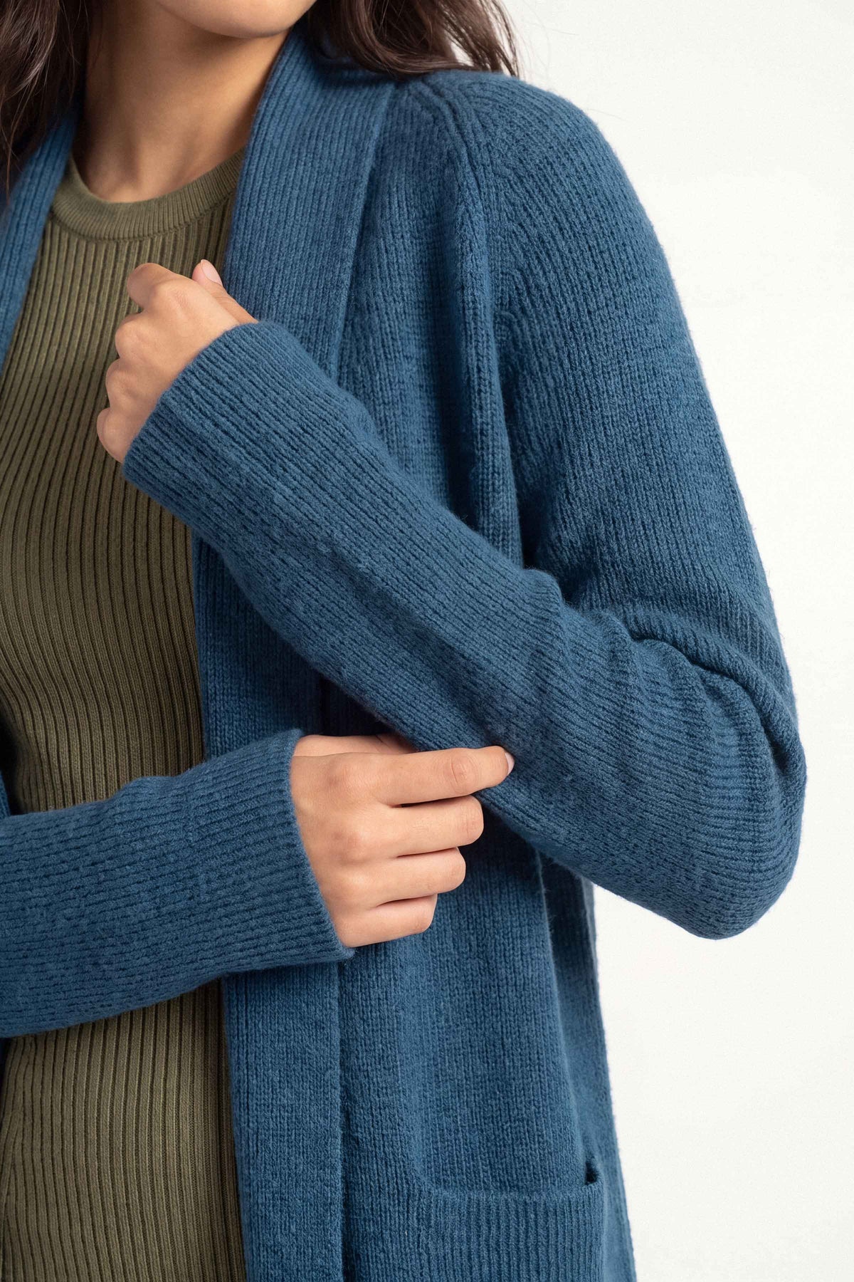 Navy Long Sweater-1719050121 for Women – Long Sweaters Collection | Nishat | Shop Online