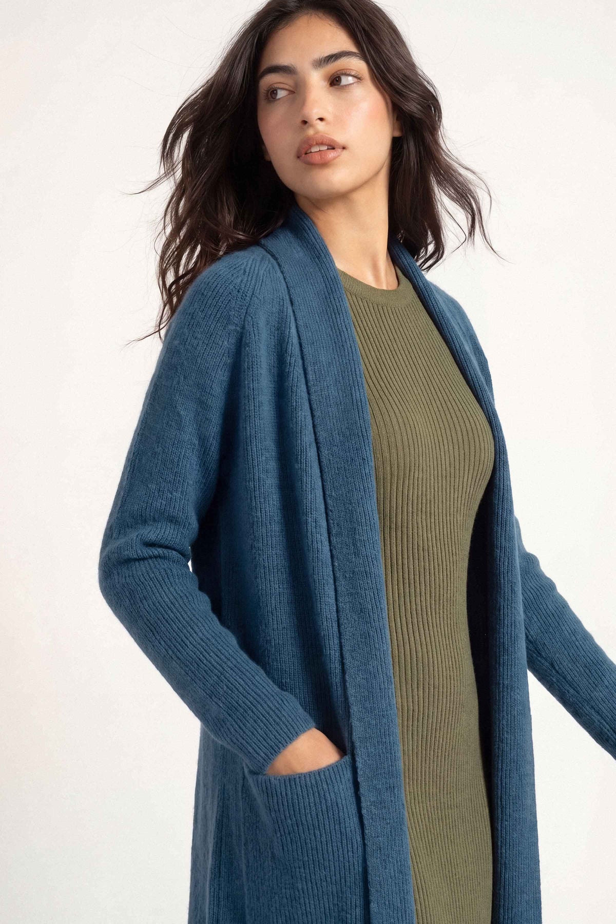 Navy Long Sweater-1719050121 for Women – Long Sweaters Collection | Nishat | Shop Online