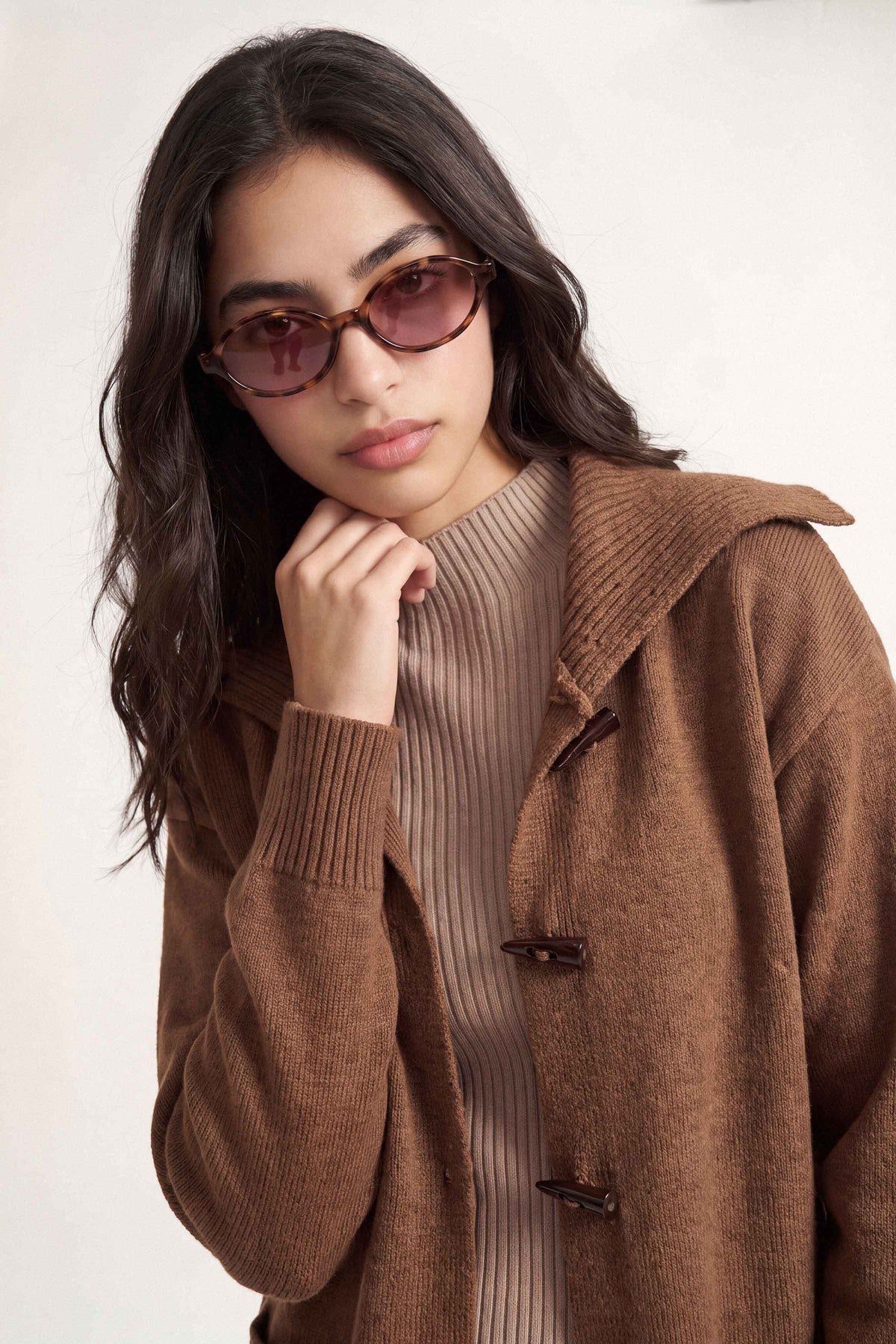 Coffee Long Sweater-1719080117 for Women – Long Sweaters Collection | Nishat | Shop Online
