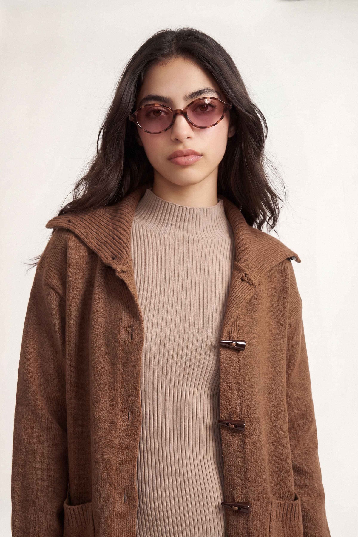 Coffee Long Sweater-1719080117 for Women – Long Sweaters Collection | Nishat | Shop Online