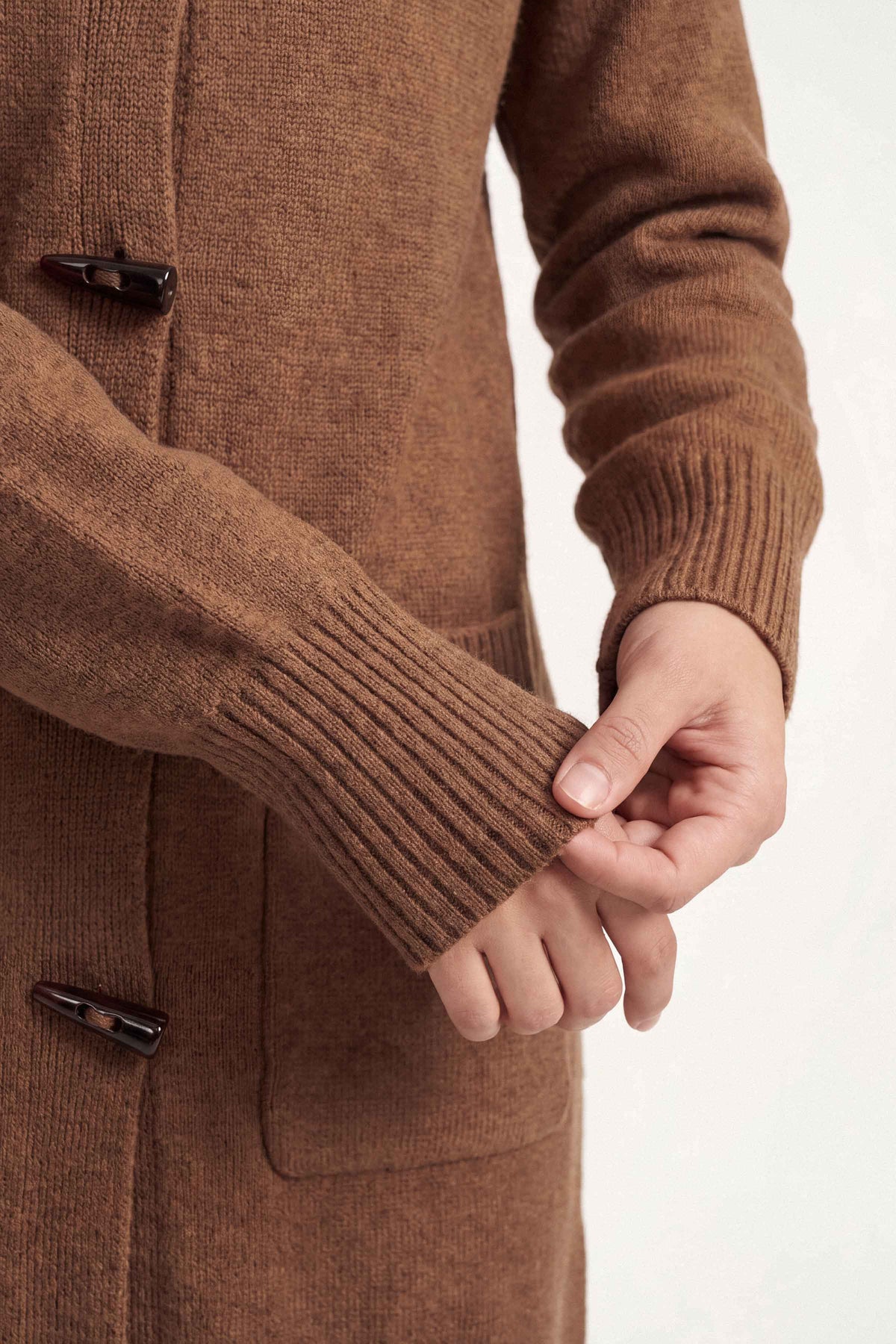 Coffee Long Sweater-1719080117 for Women – Long Sweaters Collection | Nishat | Shop Online