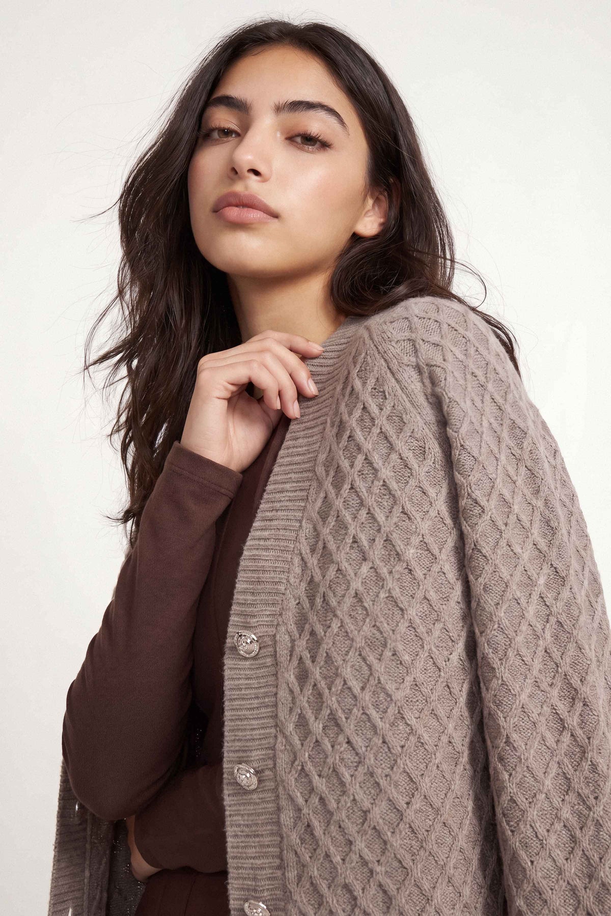 Beige Long Sweater-1719090118 for Women – Long Sweaters Collection | Nishat | Shop Online