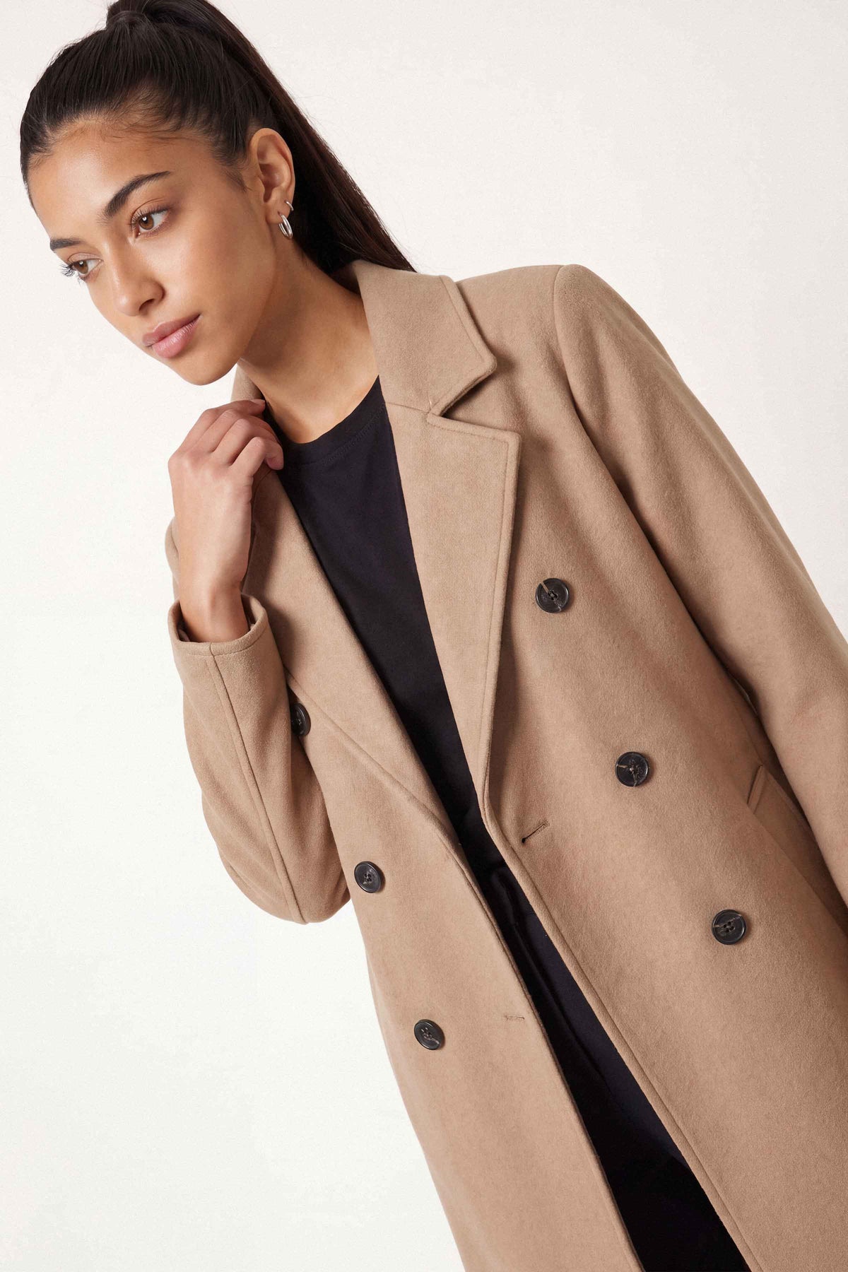 Brown Long Coat-1719470113 for Women – Long Coat Collection | Nishat | Shop Online