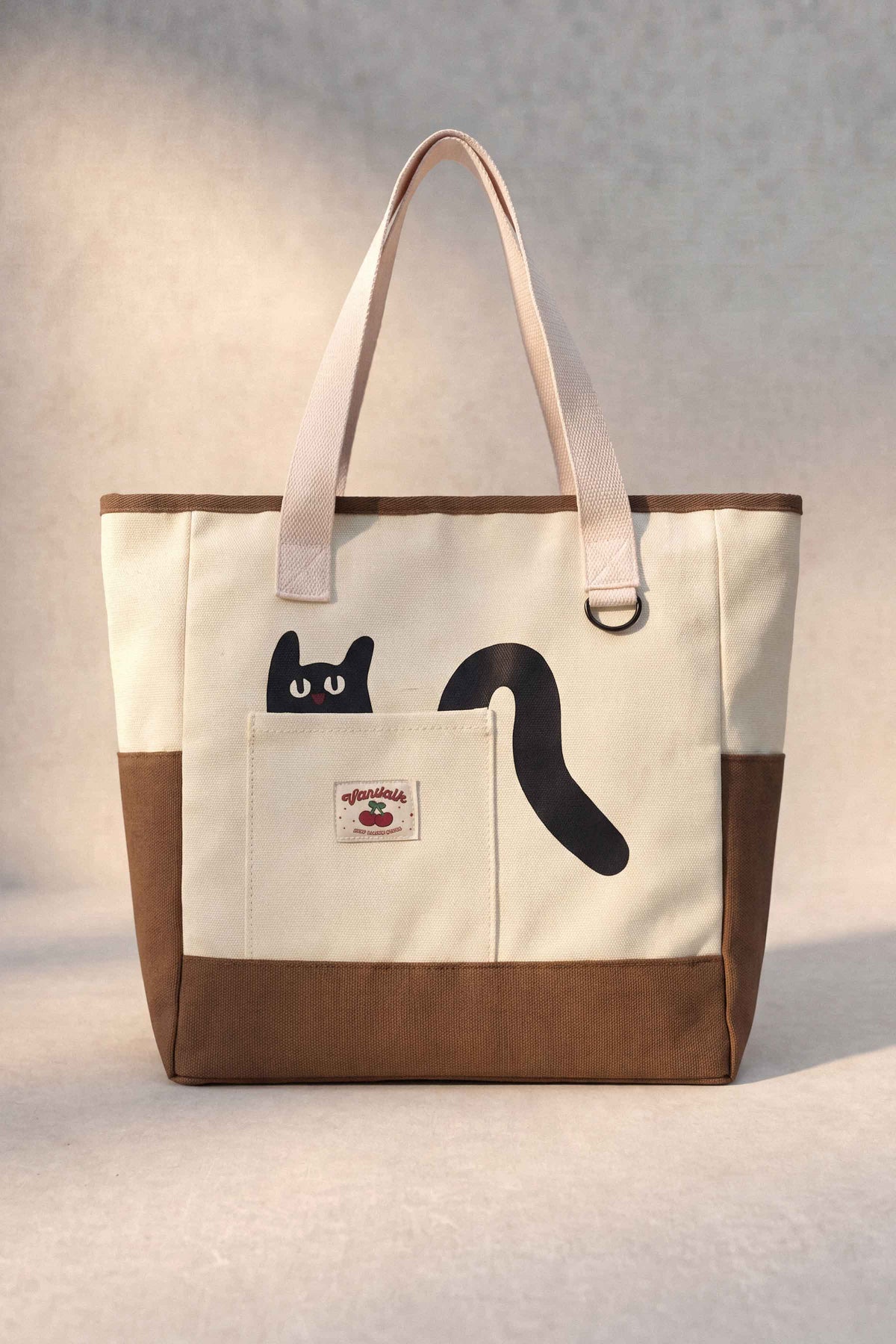 White & Khaki Fabric Bag-1719872112 - for Women - Bag Collection | Nishat | Shop Online