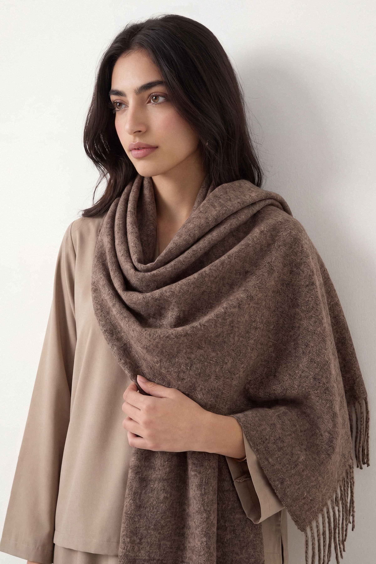 Coffee Women Shawl-1720482117 for Women - Shawl Collection | Nishat | Shop Online