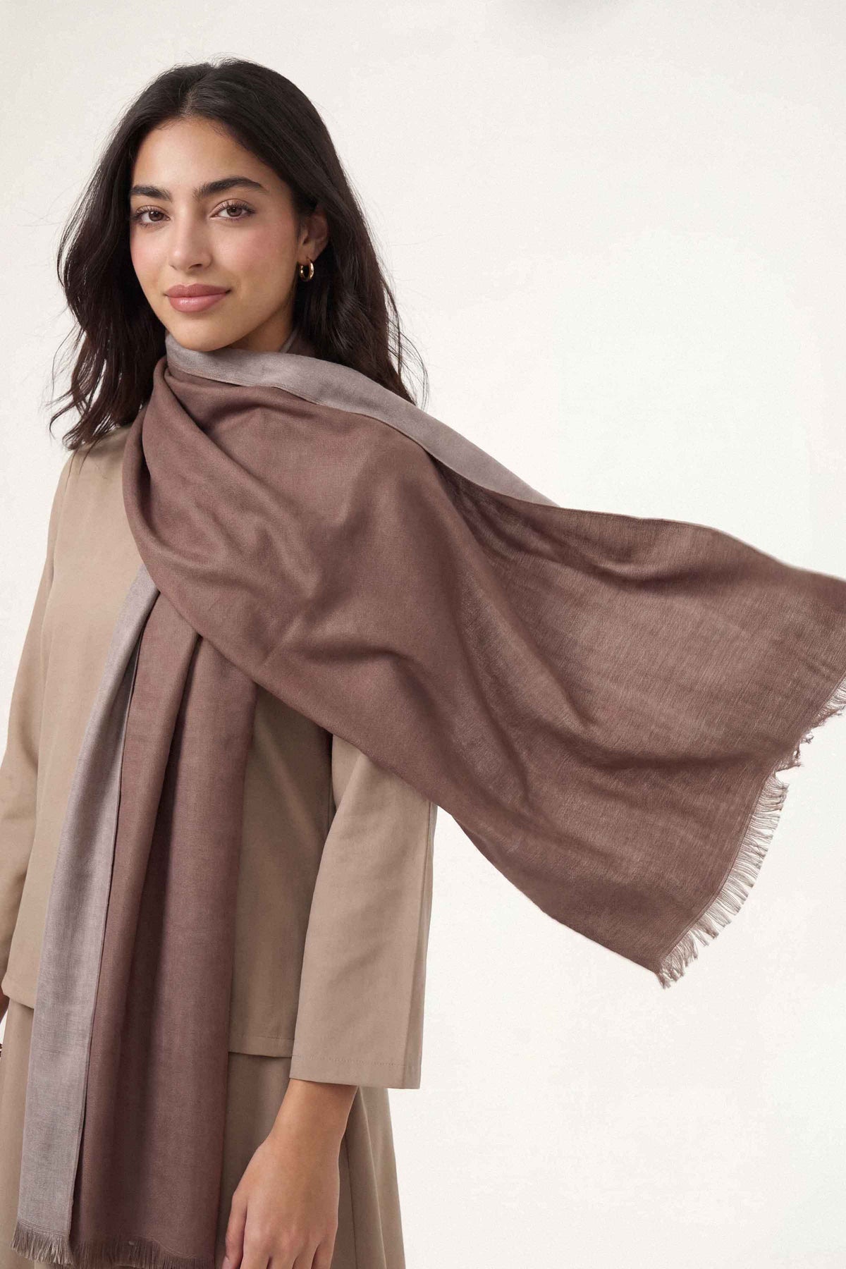 Coffee Women Shawl-1720512117 for Women - Shawl Collection | Nishat | Shop Online