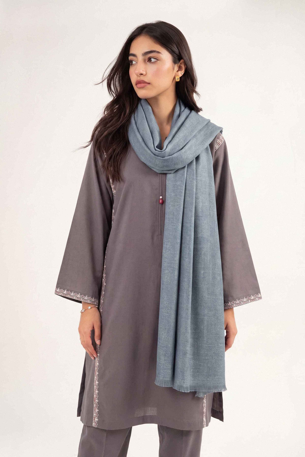 Navy Women Shawl-1720542121 for Women - Shawl Collection | Nishat | Shop Online