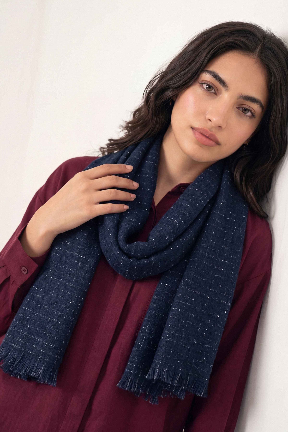Navy Women Shawl-1721102121 for Women - Shawl Collection | Nishat | Shop Online