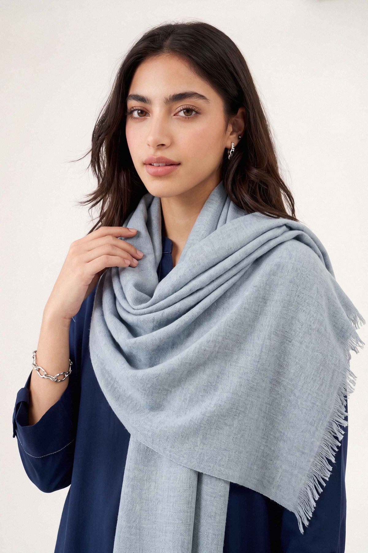 Blue Women Shawl-1721112108