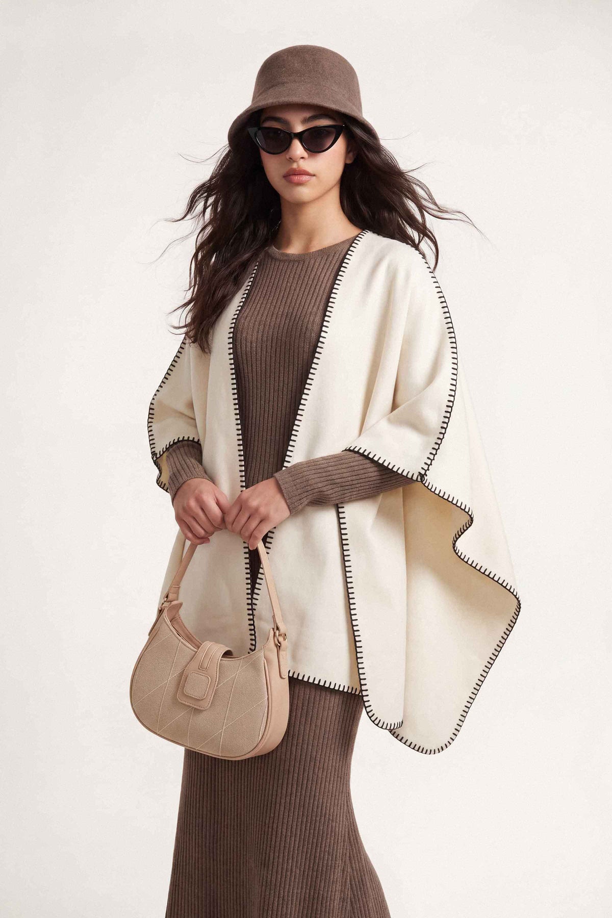 Off White Cape Shawl-1721262107 for Women - Cape Shawl Collection | Nishat | Shop Online