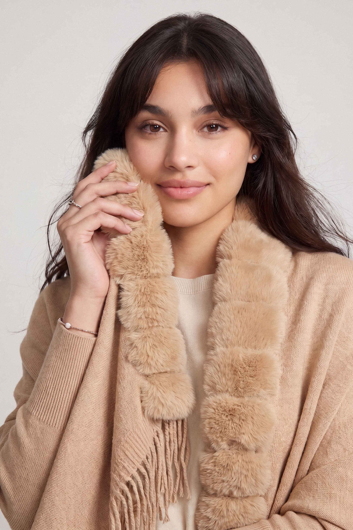 Beige Cape Shawl-1721272118 for Women - Cape Shawl Collection | Nishat | Shop Online