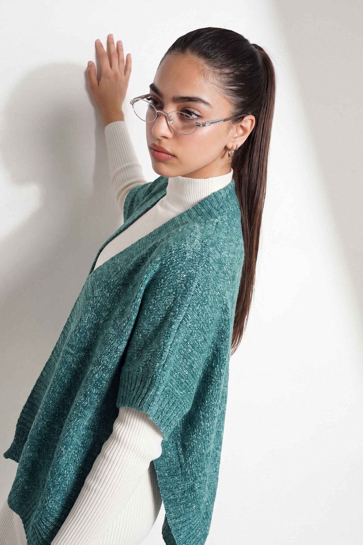 Green Cape Shawl-1721282104 for Women - Cape Shawl Collection | Nishat | Shop Online