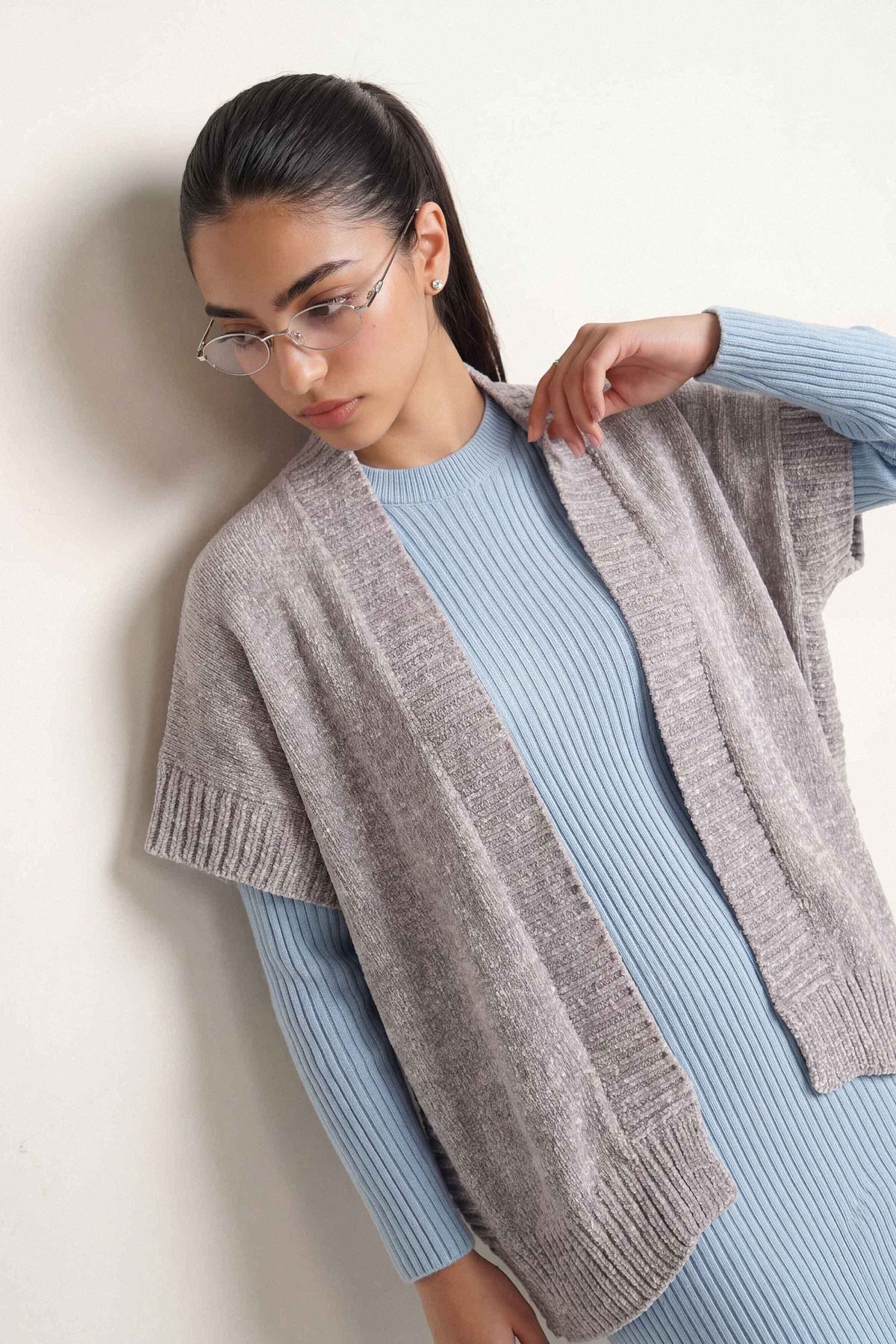 Light Grey Cape Shawl-1721282111 for Women - Cape Shawl Collection | Nishat | Shop Online