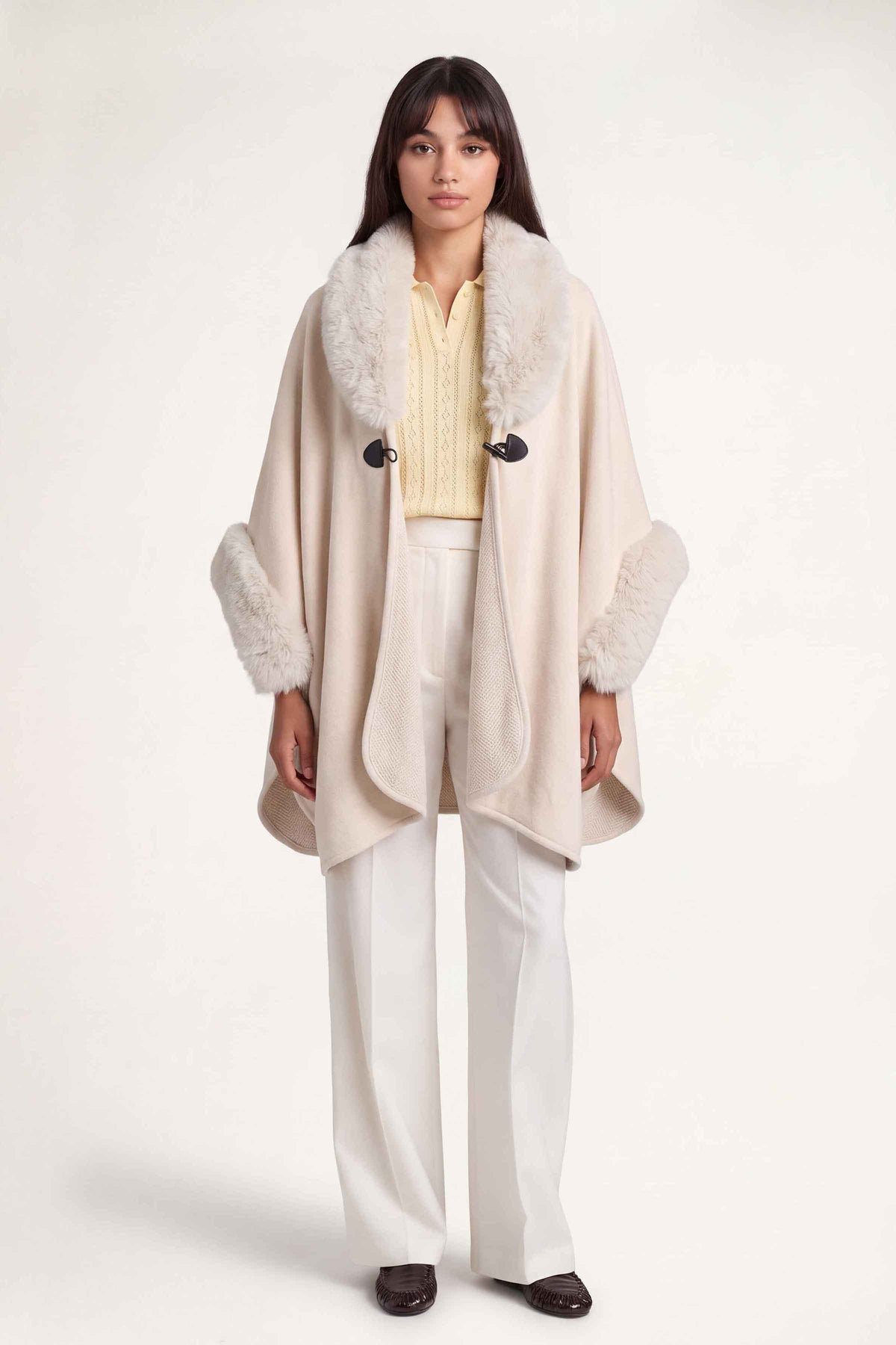 Off White Cape Shawl-1721292107 for Women - Cape Shawl Collection | Nishat | Shop Online